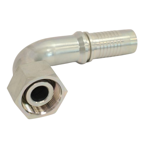 Metr. female o-ring 90°