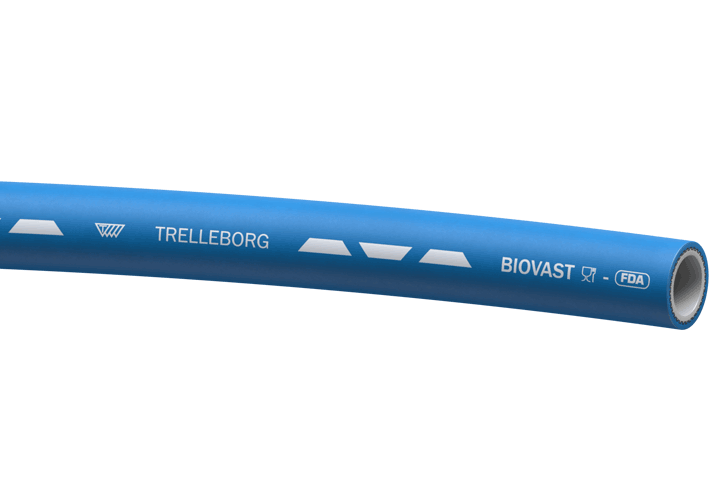 For cleaning and wash-down operations in food industry including steam cleaning at temperatures up to +165°C. Suitable for reel mounted applications. Also suitable for transfer of aqueous, acidic, alcoholic (up to 70%) or fatty liquid foodstuffs