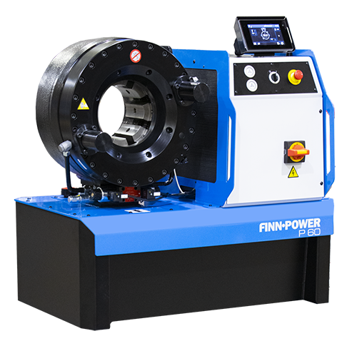 Workshop crimper for large camlock -style couplings with increased opening diameter. Ideal machine for small to mid-range industrial hoses.