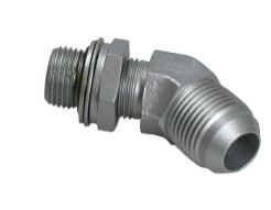 Elbow 45° Male JIC x Male BSPP o-ring