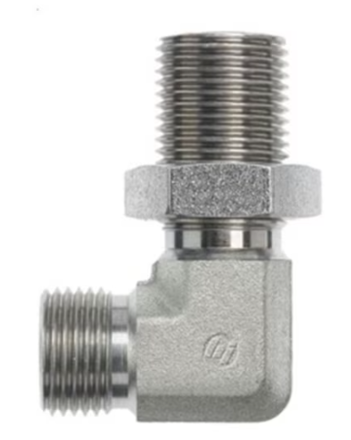 Coude 90° Mâle BSPP x Mâle BSPP passe cloison