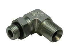 Elbow 90° Male BSPP x 3/4Male UNF o-ring