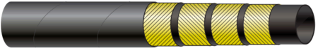 Four wire spiral hose
