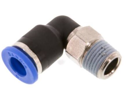 Polymer 90° BSPT Male