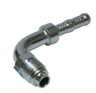 90° UNF male + o-ring