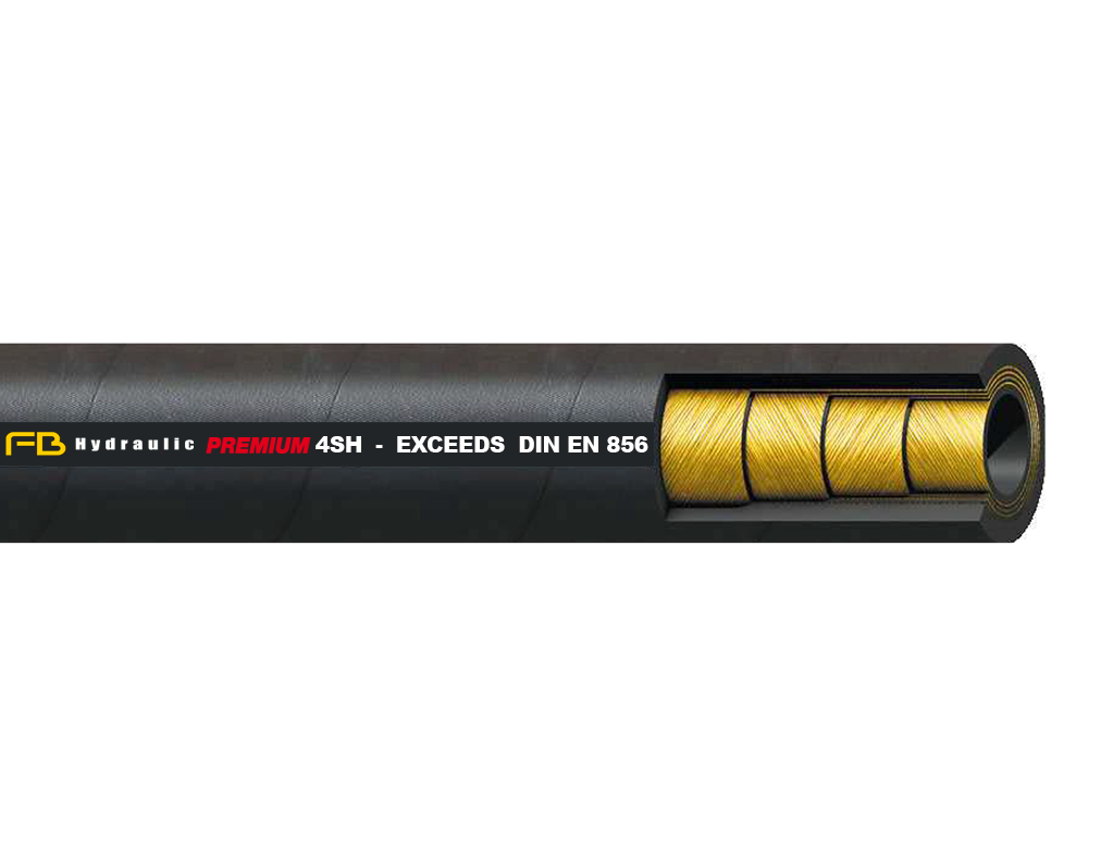 Four wire spiral hose