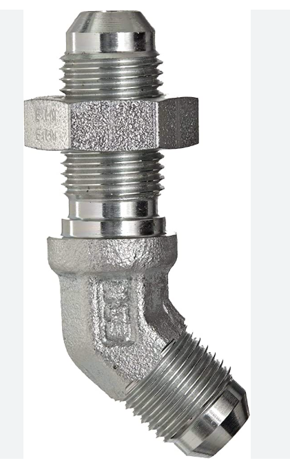 Elbow 45° Male JIC x Male JIC bulkhead