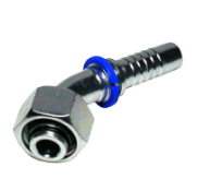 Metr. female o-ring 45°