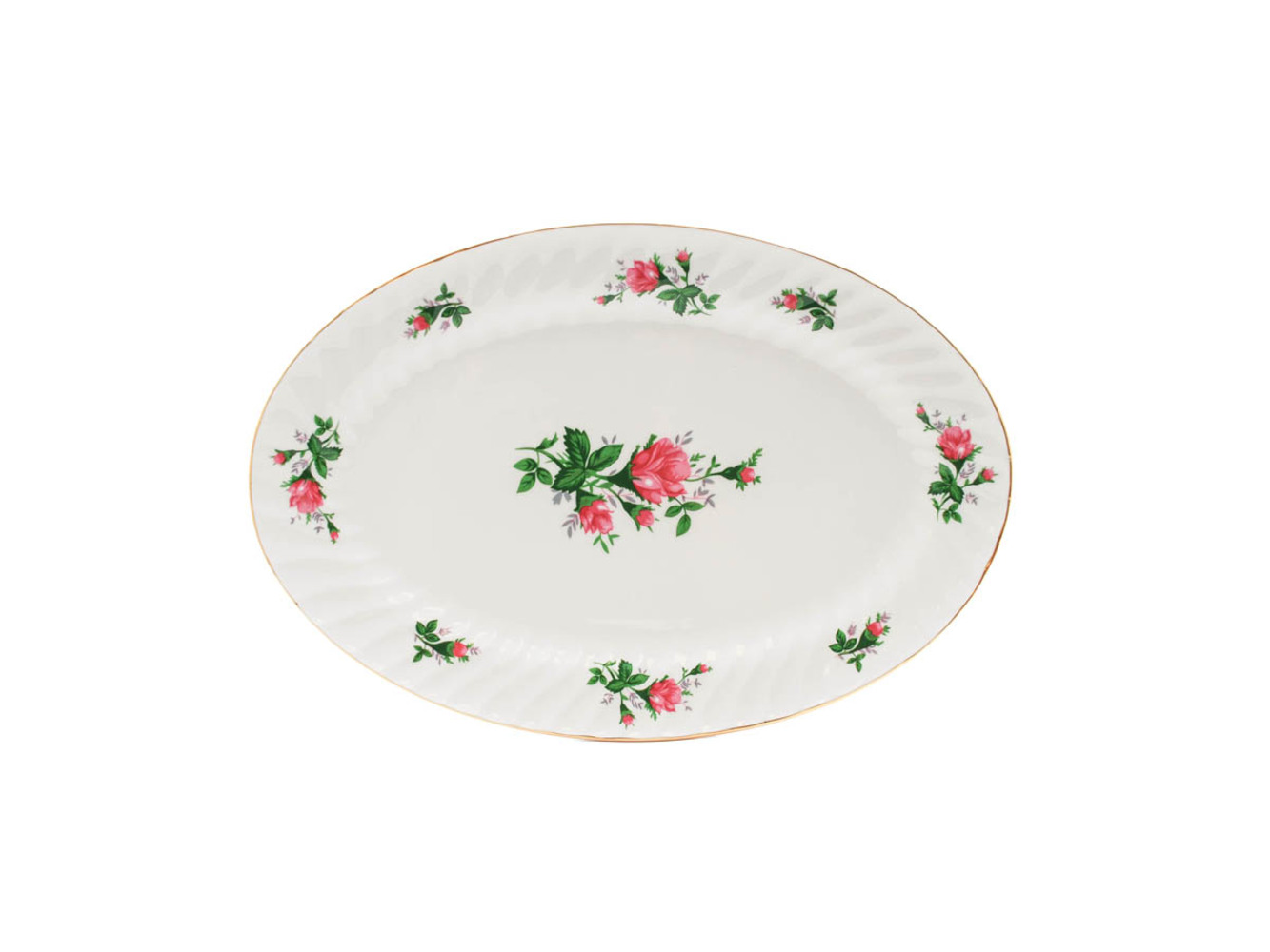 Vintage Rose 14" Oval Platter