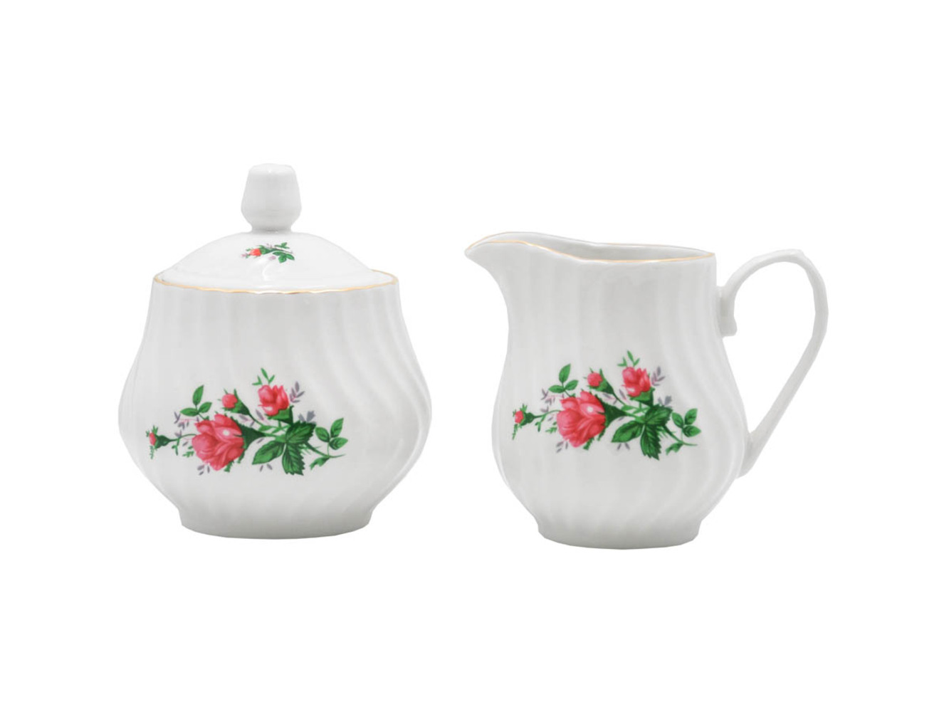Vintage Rose Set of 2 Sugar & Creamer