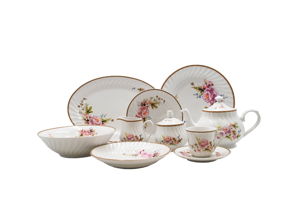 Timeless Rose 45pc Dinner Set