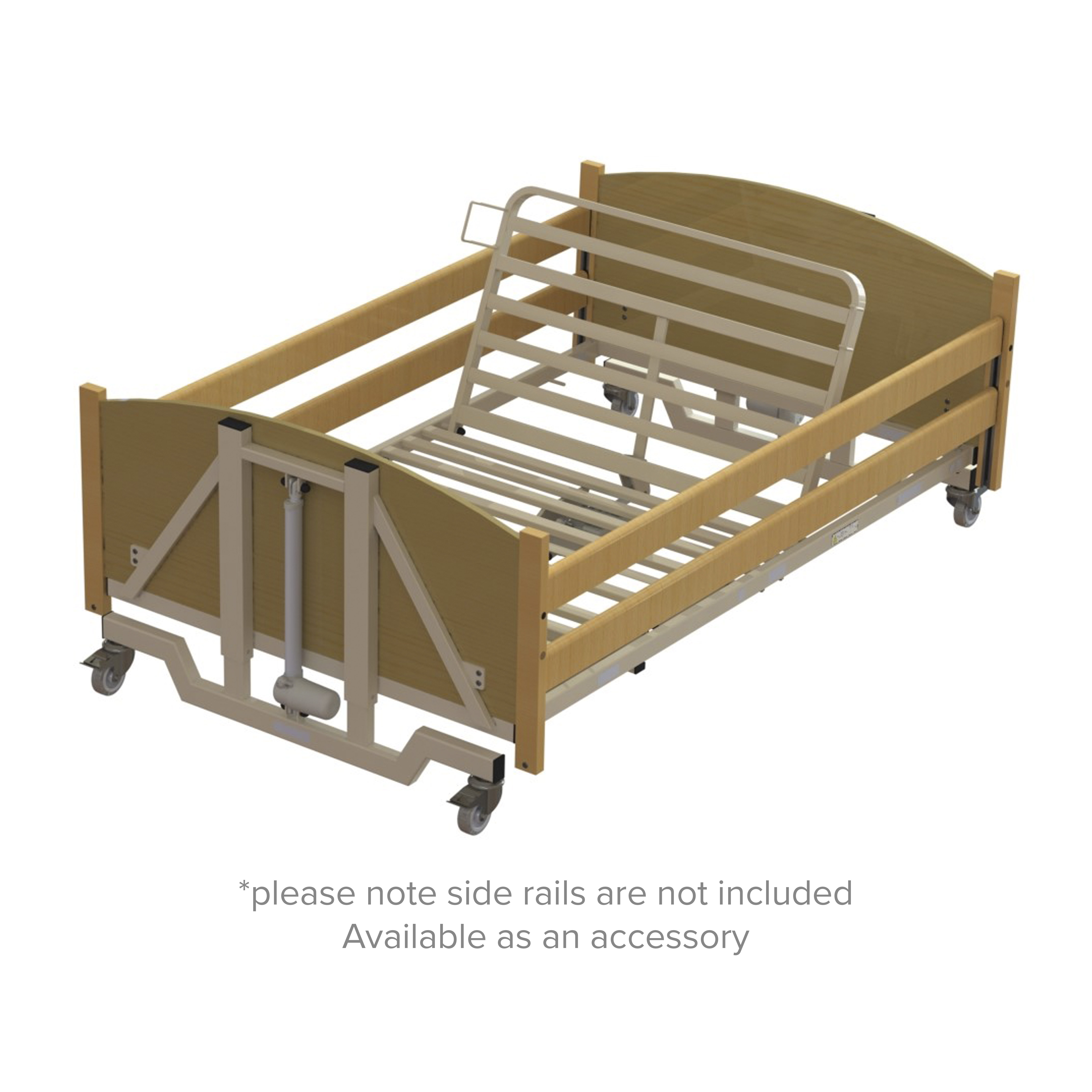 Bradshaw Bariatric Low Bed with Uncovered Ends without Side Rails