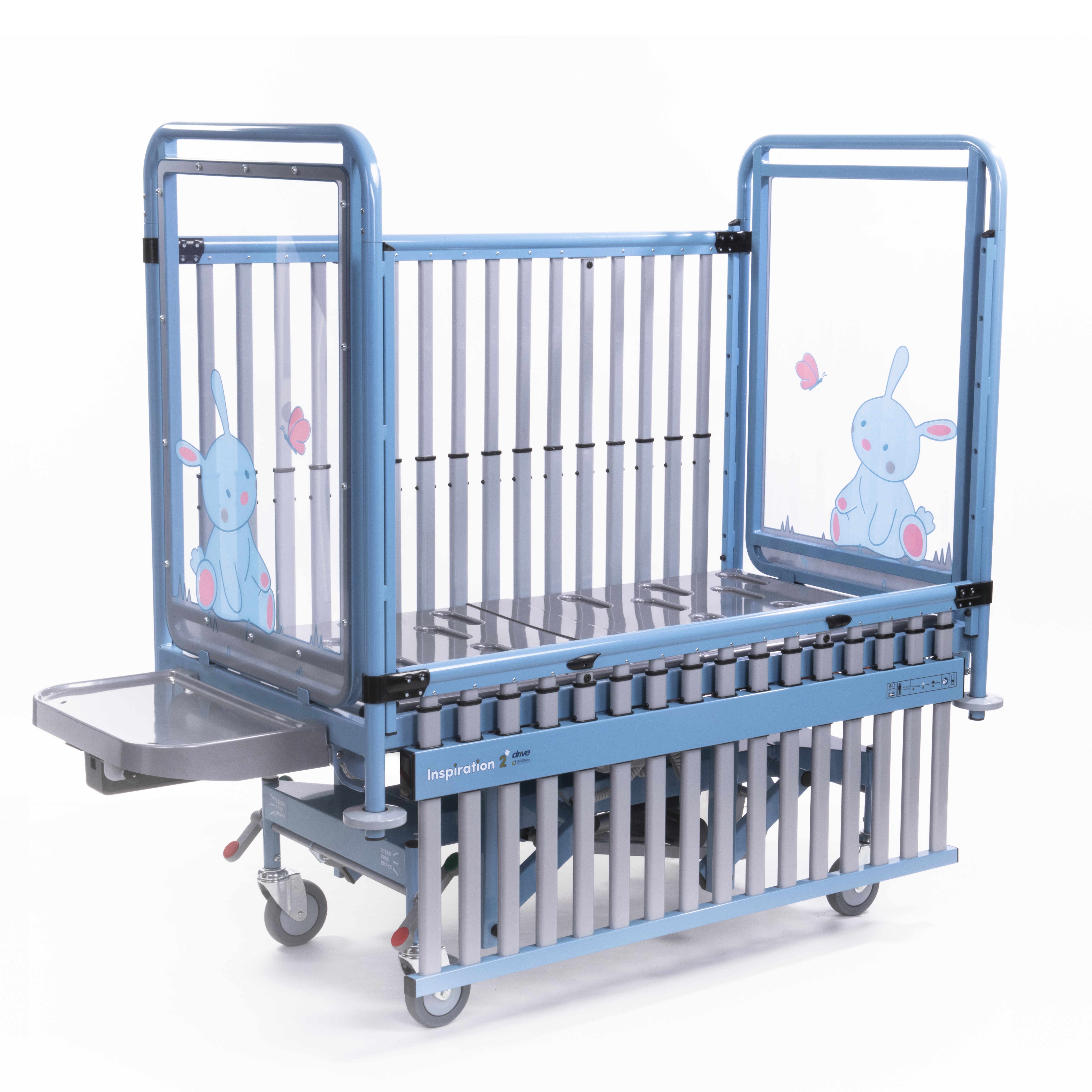 Cot bed with sale drop down side
