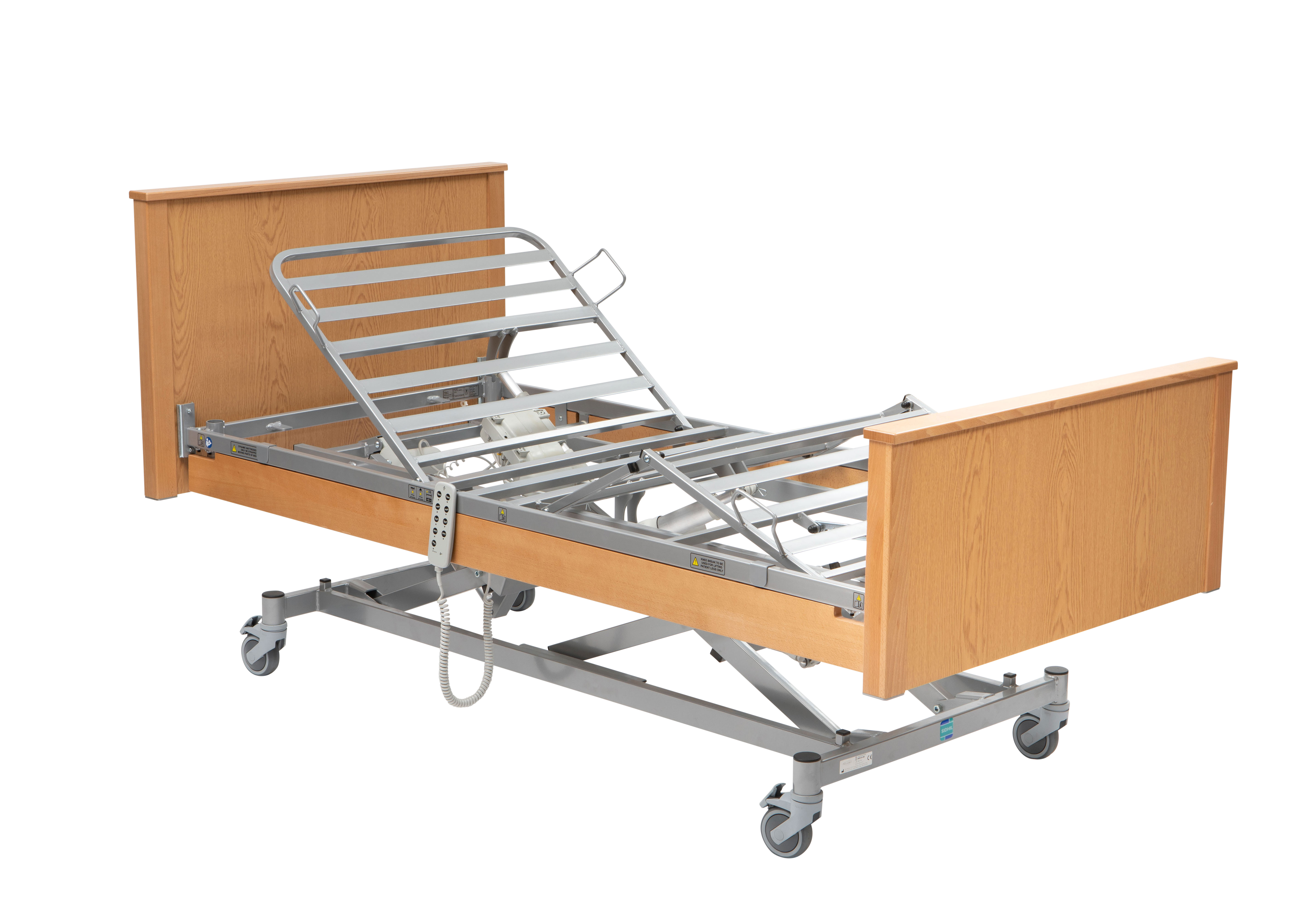 Belvedere Bed with Low Foot Board in Light Oak without Side Rails