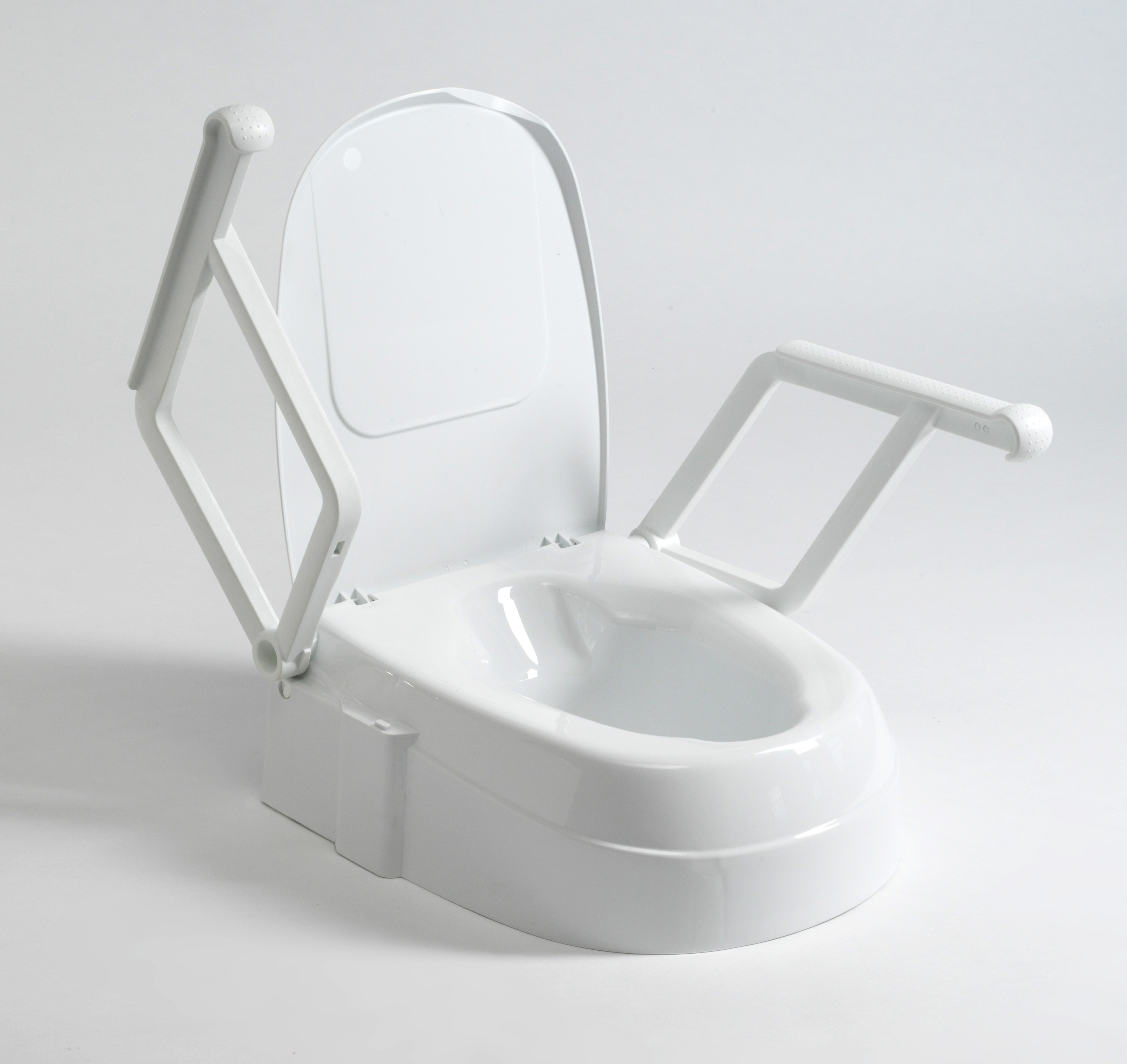 Raised Toilet Seat With Arms