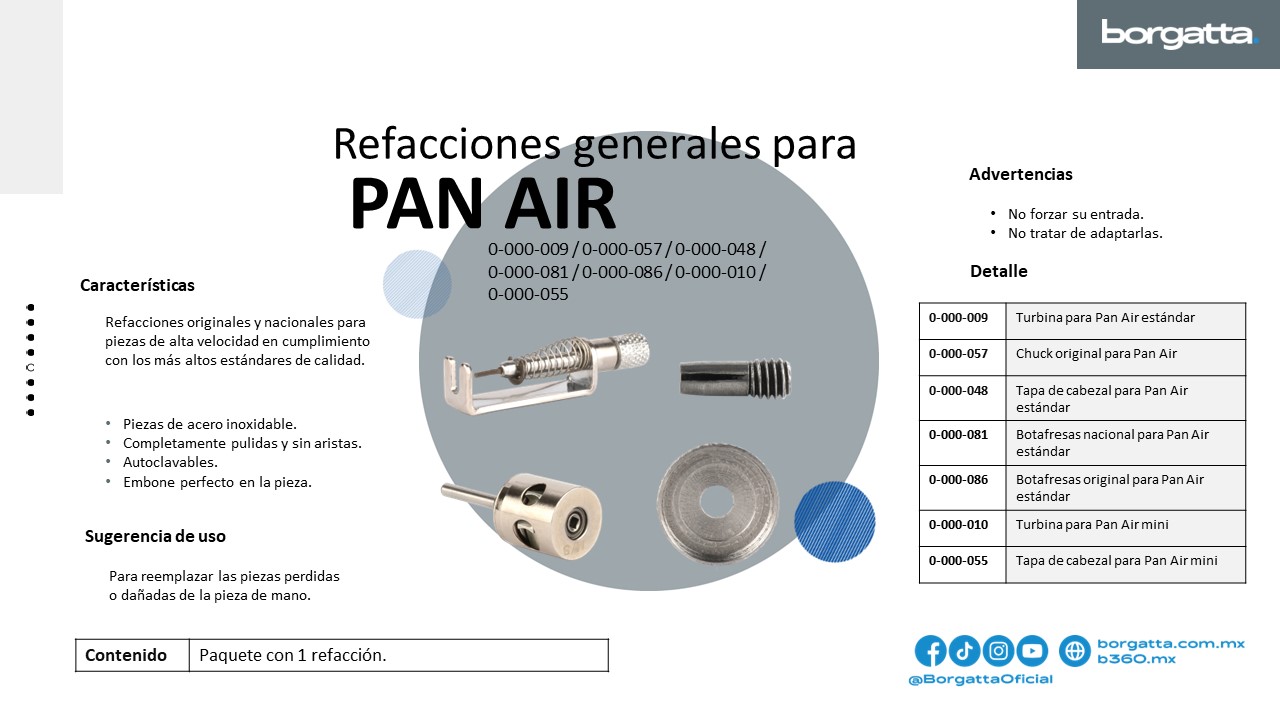Refacciónes Pan Air