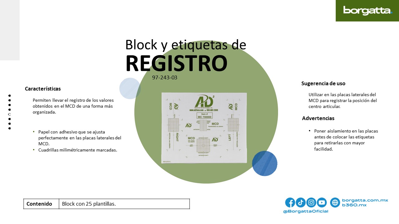 Etiqueta de registro