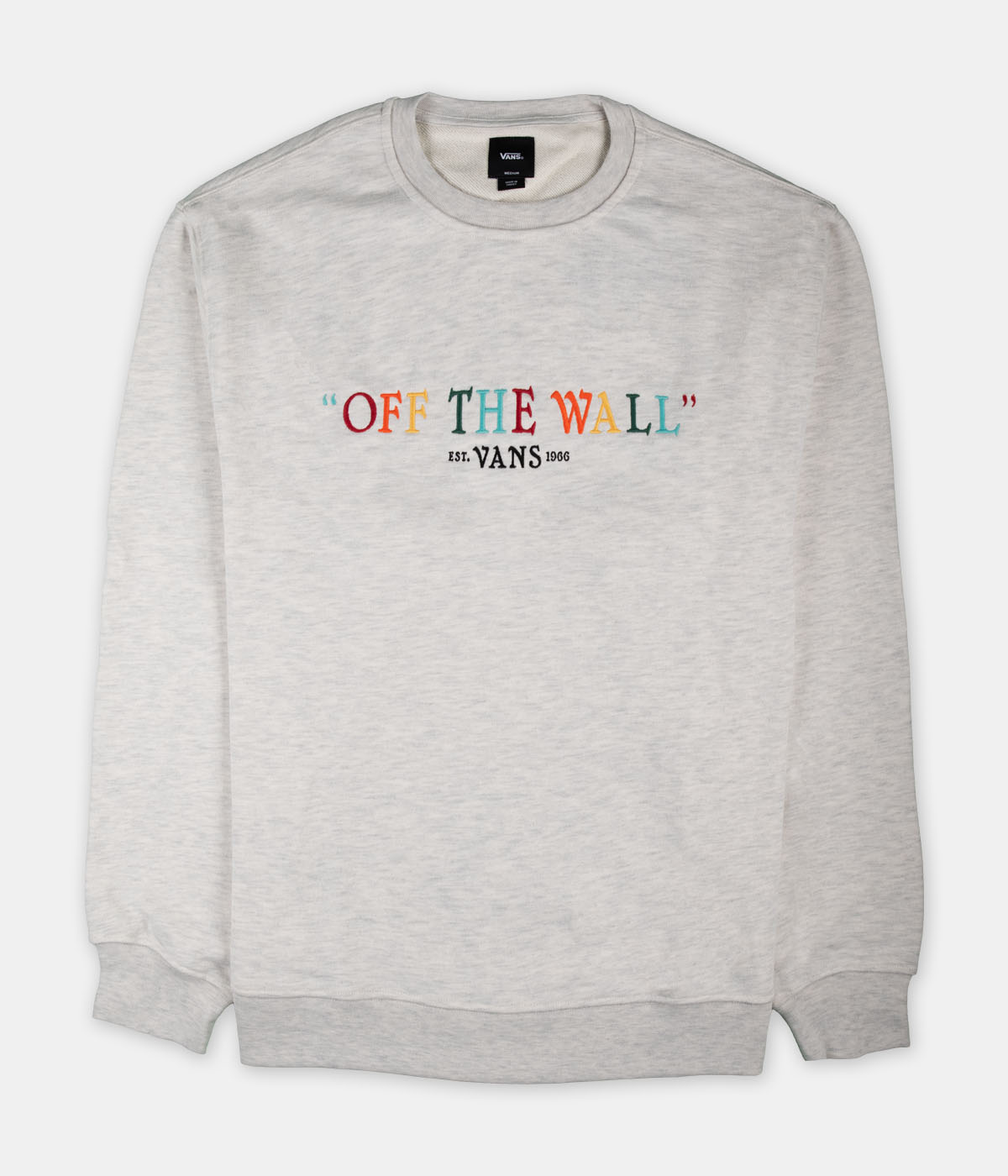 Rainbow Script Crew Sweater S
