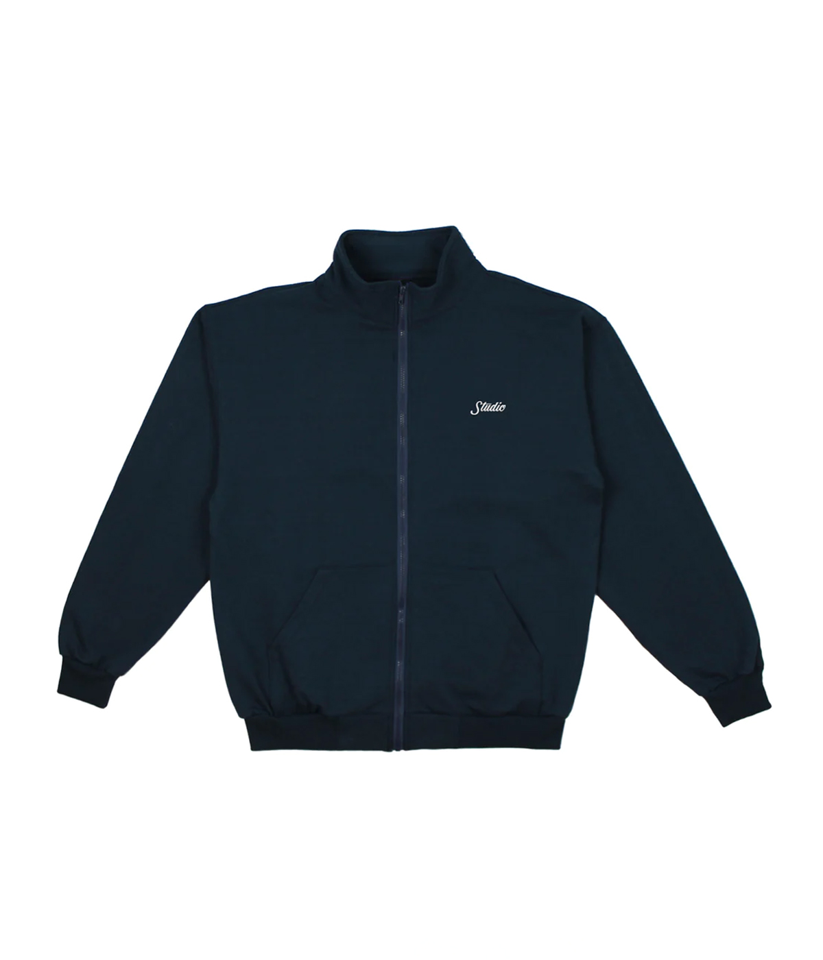 Studio Skateboards - Small Script Full Zip Sweater - Navy - S