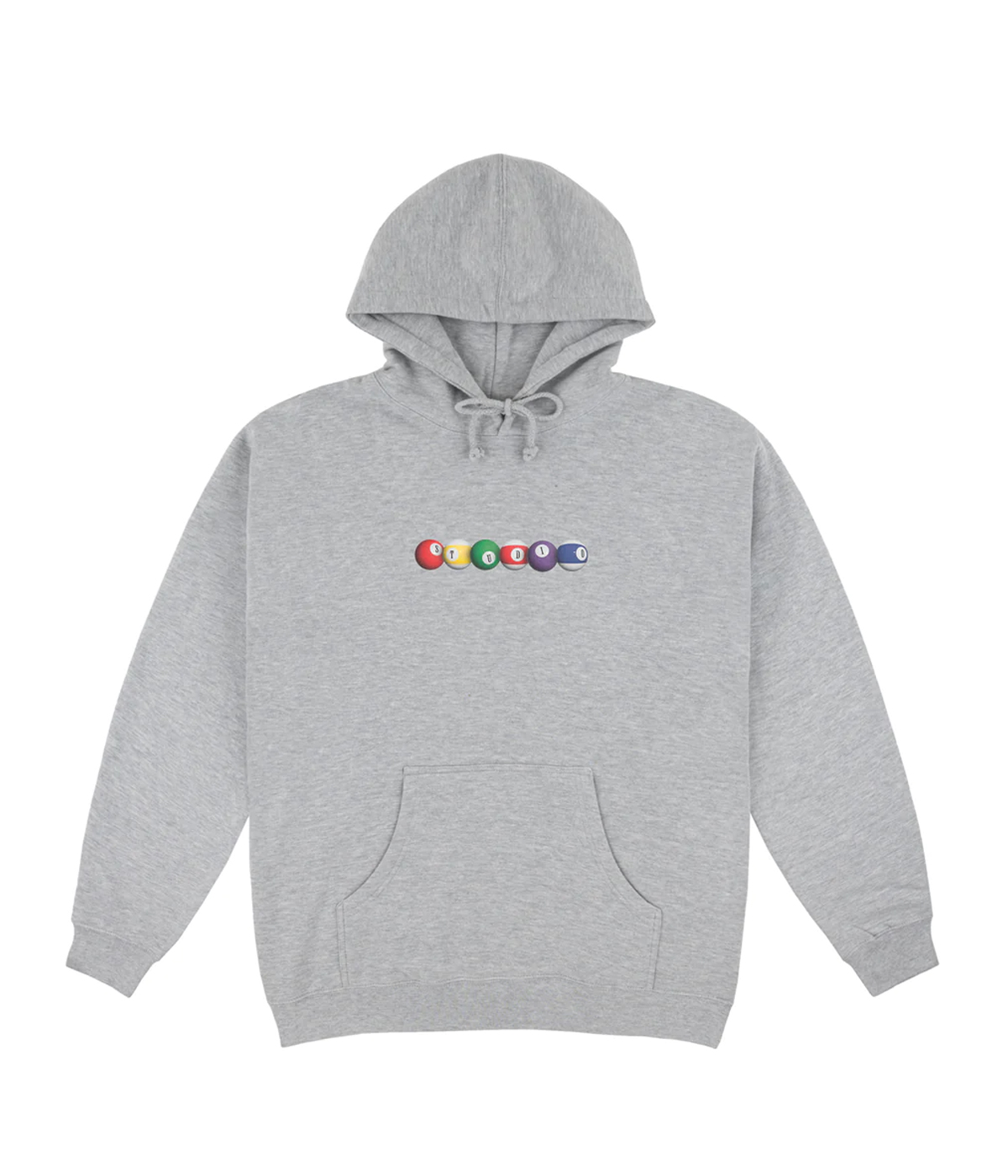 Studio Skateboards - Pool Balls Hoodie - Heather Grey - S