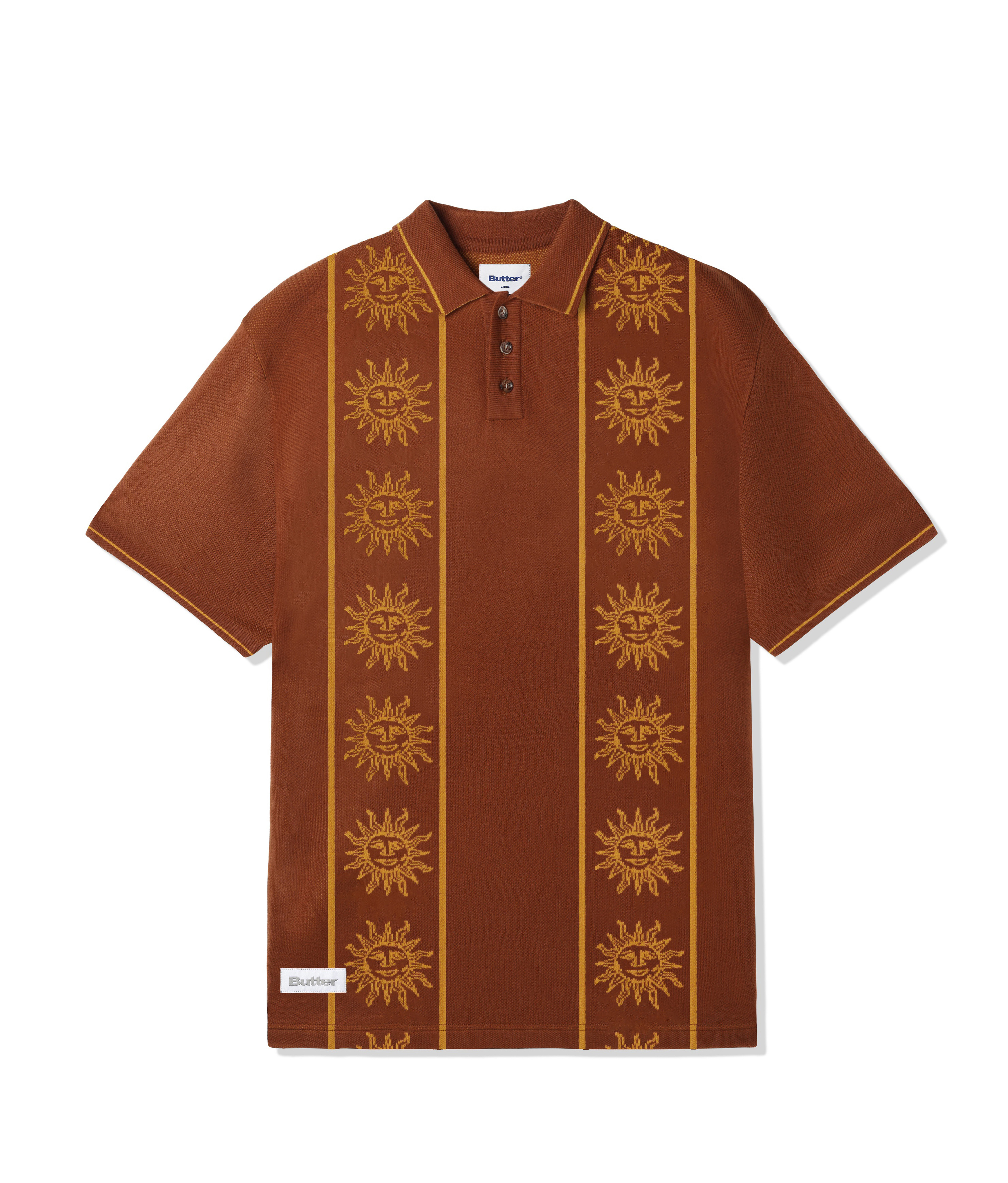 Butter Goods - Solar Knit Shirt - Brown - XL