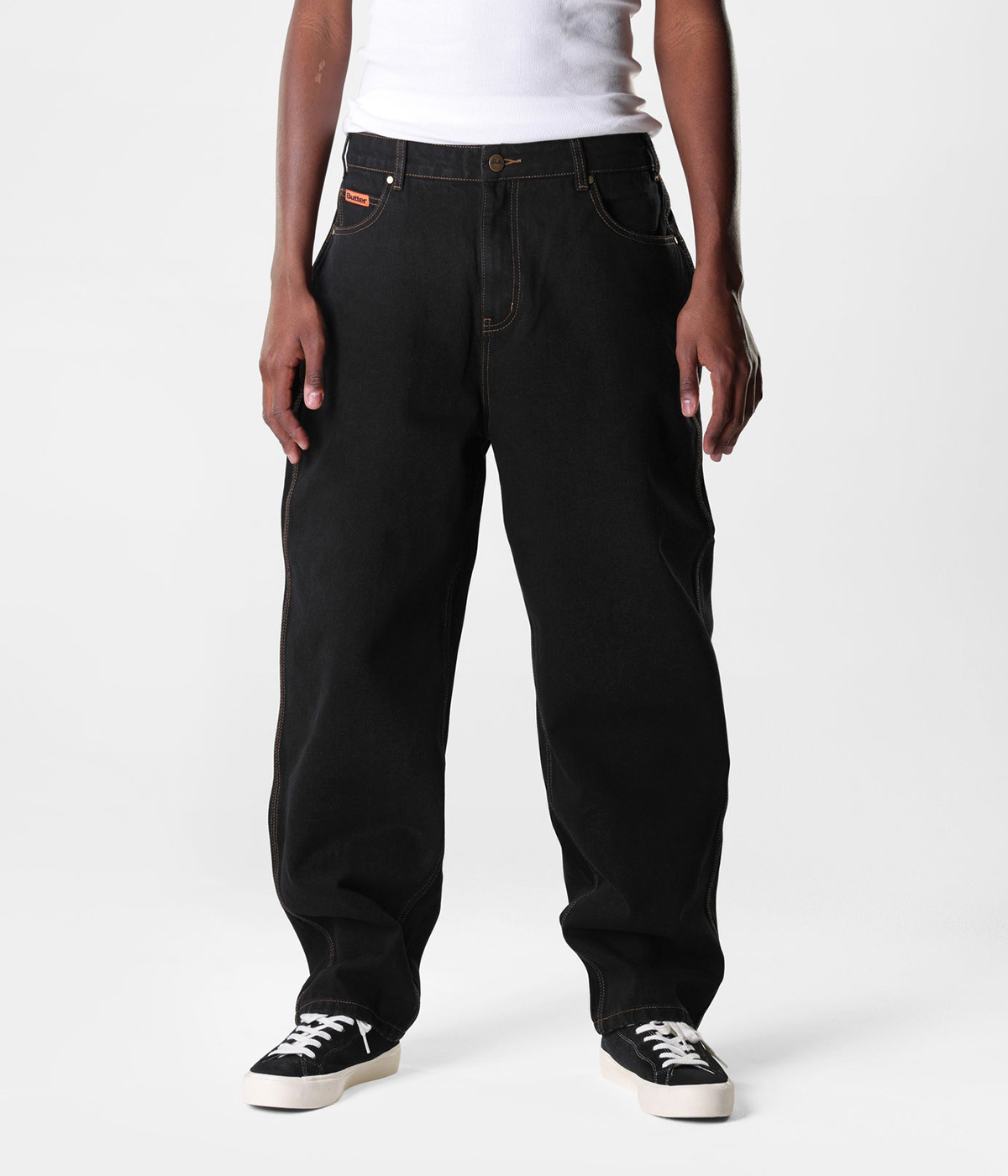 Butter Goods Baggy Denim Jeans Washed Black Butter Goods Baggy Denim Jeans Washed Black