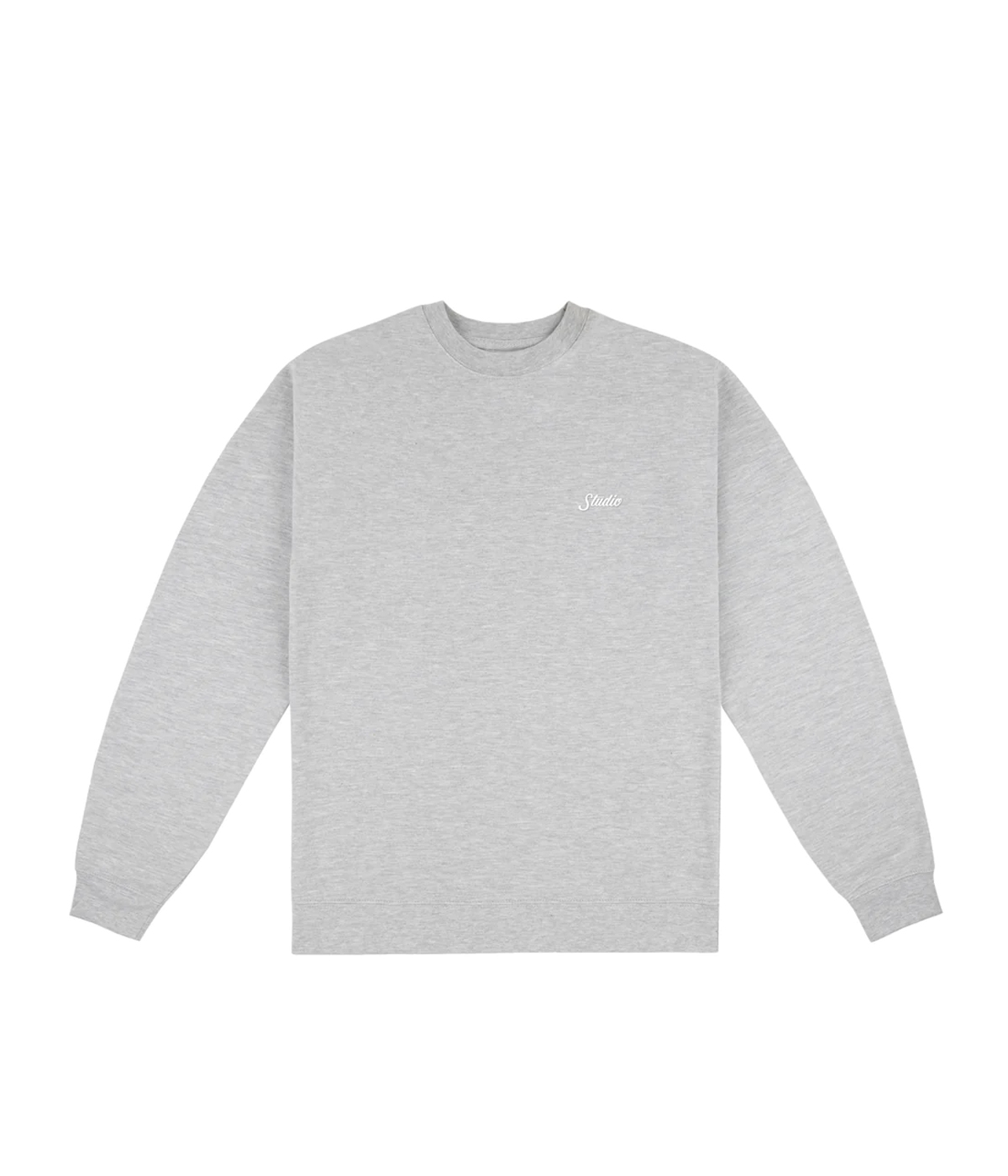 Studio Skateboards - Small Script Crewneck Sweater - Heather Grey - S