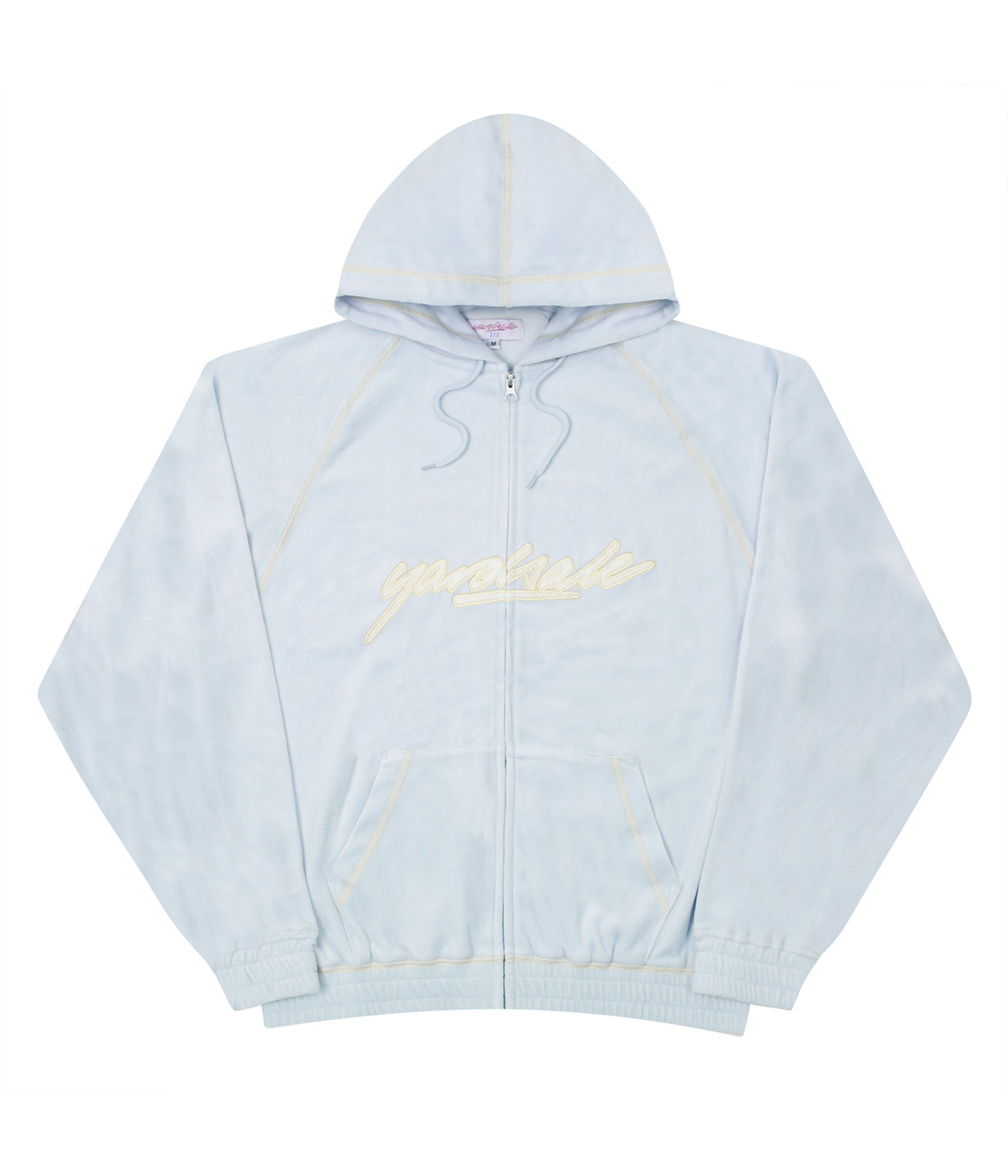 Yardsale Velour Stitch Hoodie Blue
