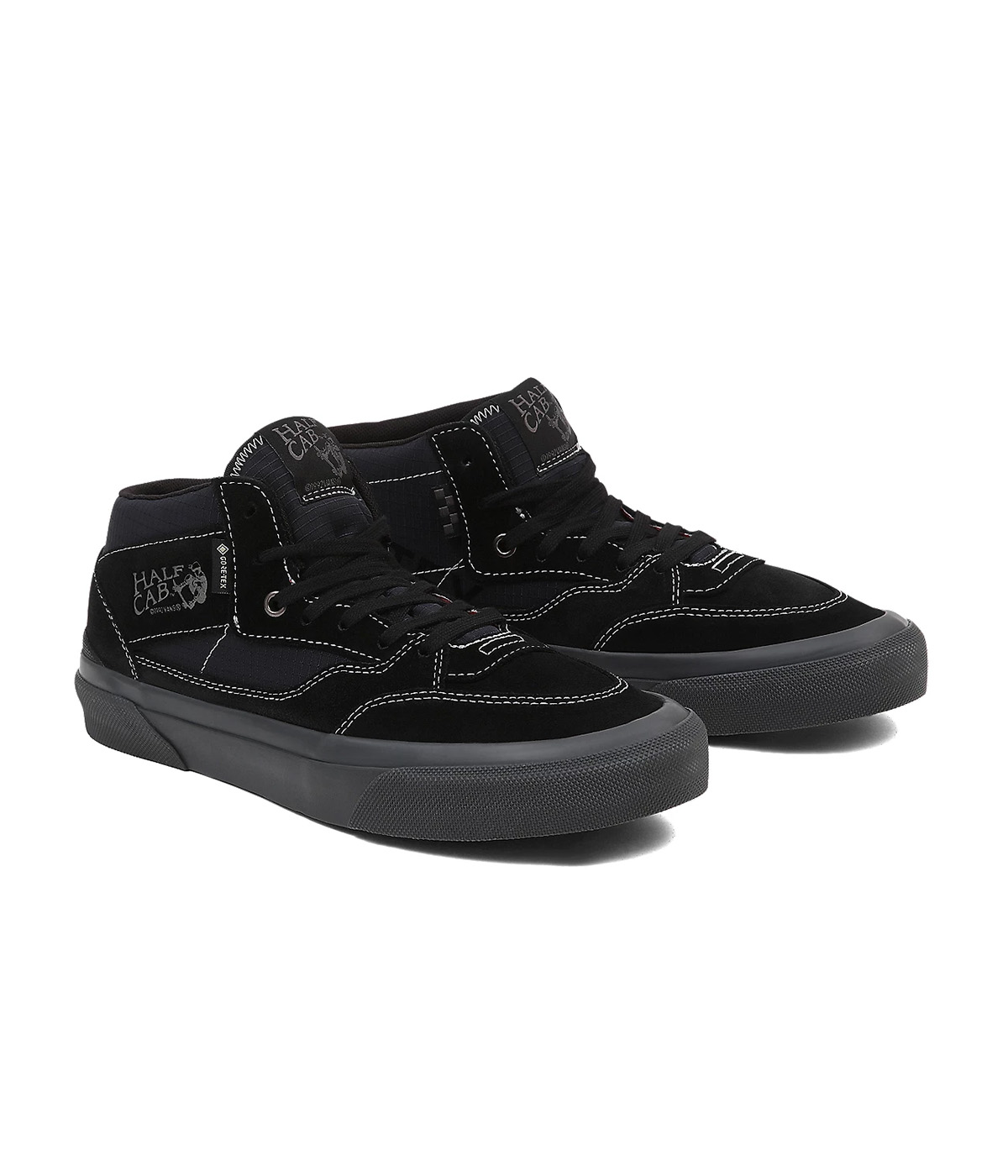 Vintage Second Hand Vans Skateboarding Skate Half Cab Shoes Goretex Black