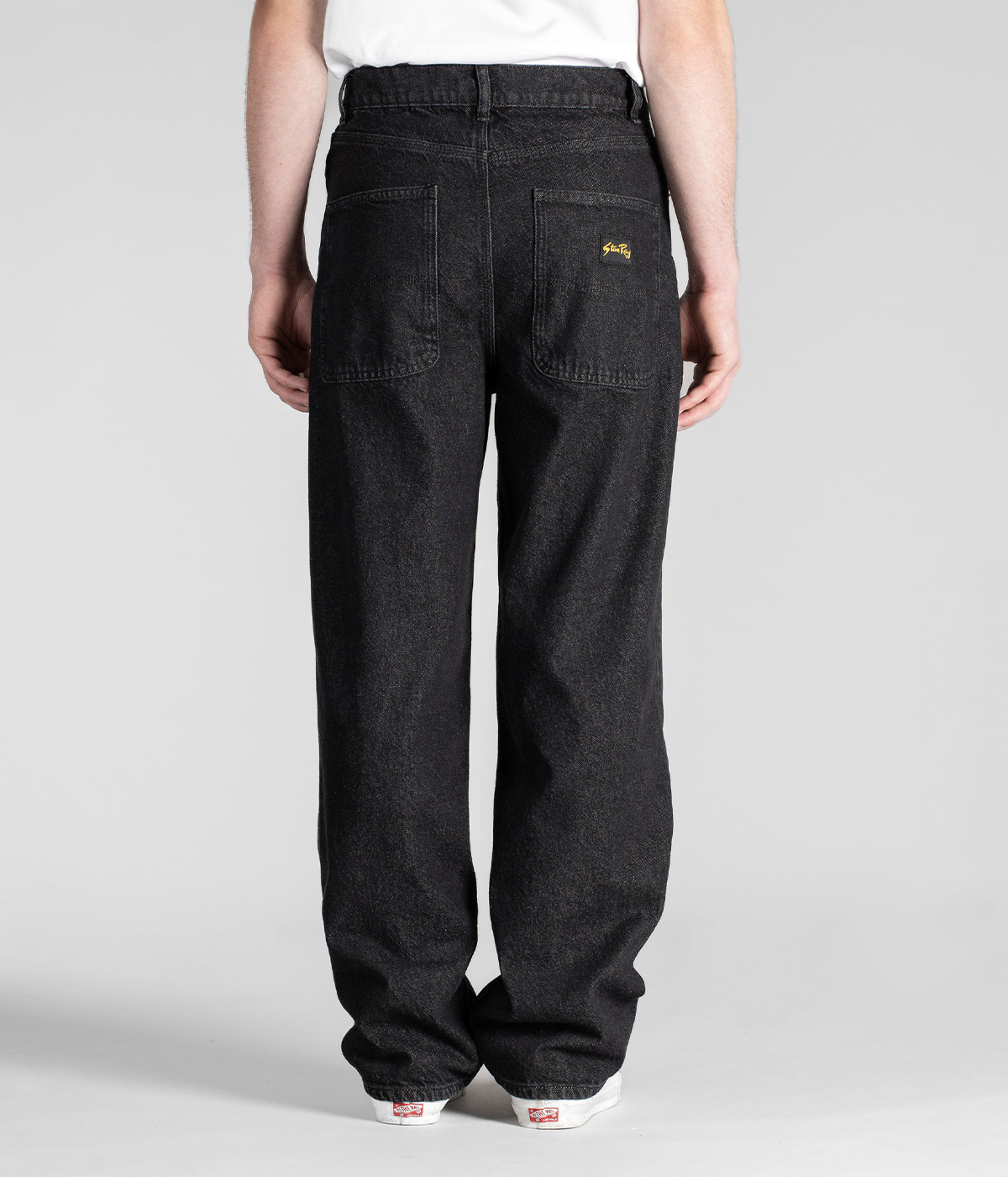 【OJOS】 Crack Washed Denim Pants / Charcoal CIRCUIT' DENIM - charcoal — SACHRAGA
