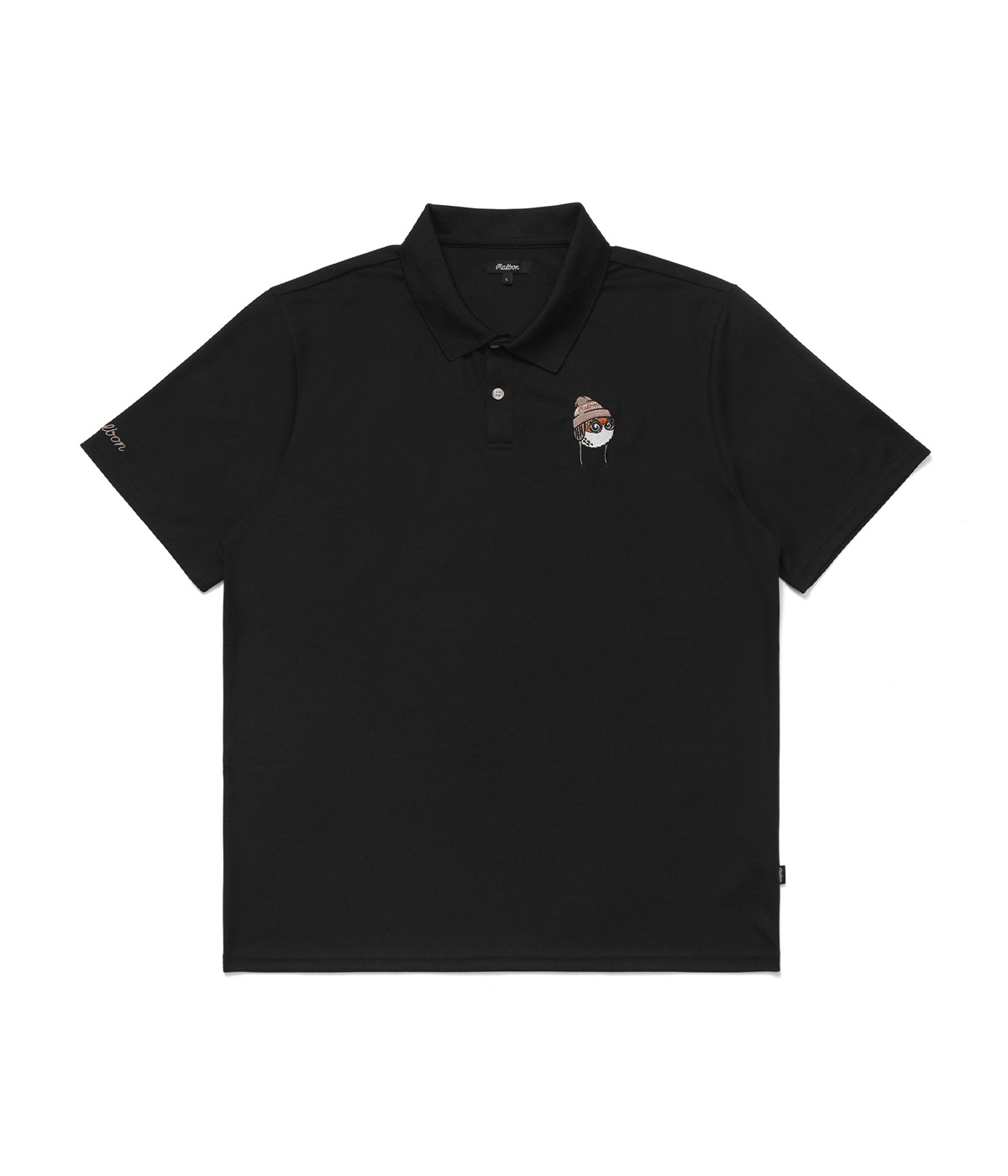 Malbon Golf - Polo Shirt Glacier Buckets Performance Pique - Black - XL