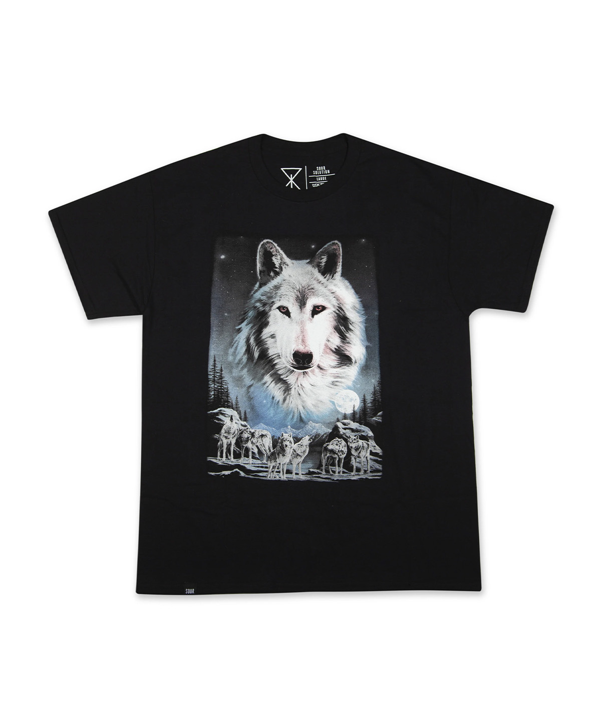 Sour Solution - T-Shirt Wolf Tee - Black - M