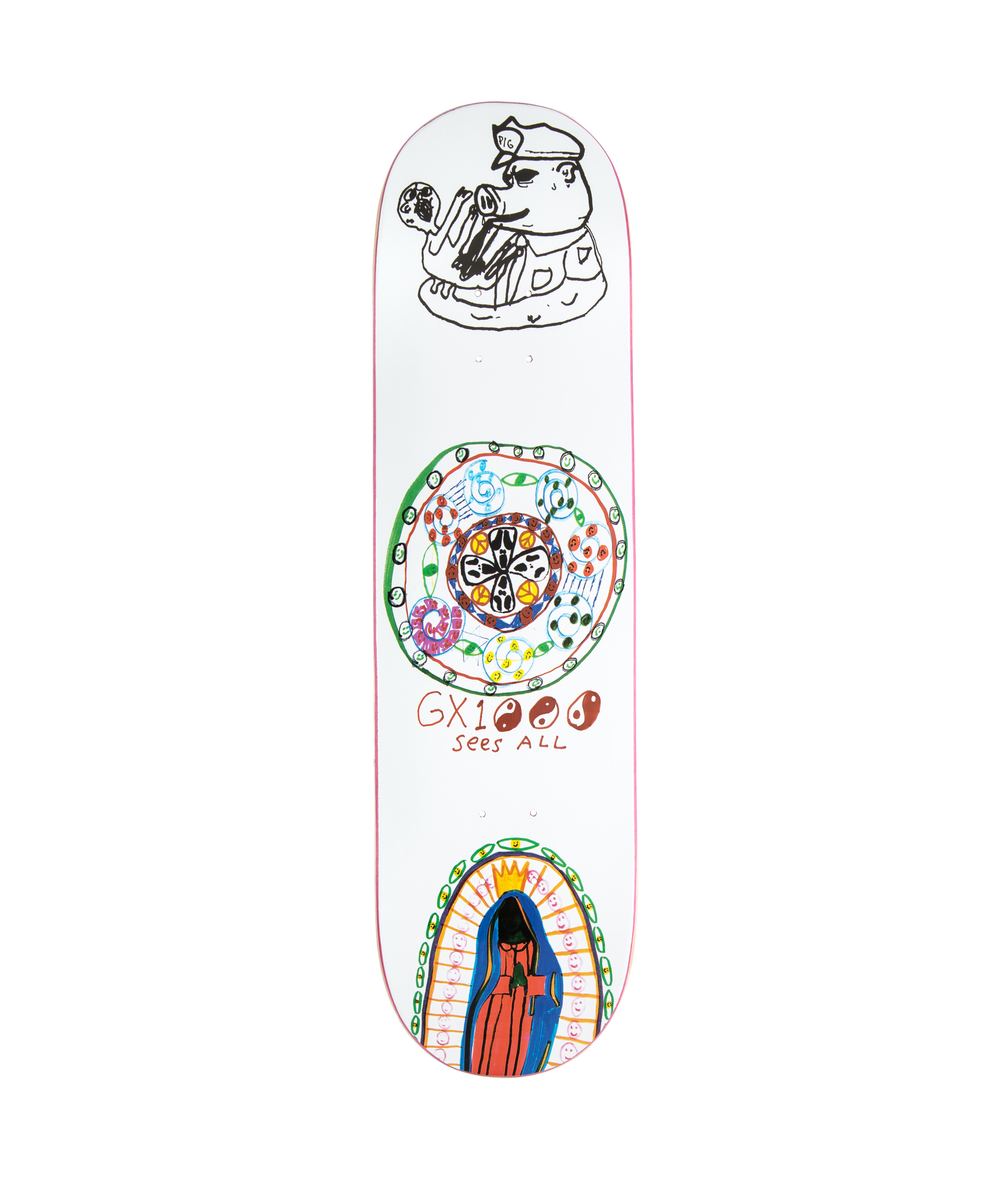 GX1000 - See all  Skateboard 8" - White - 8"
