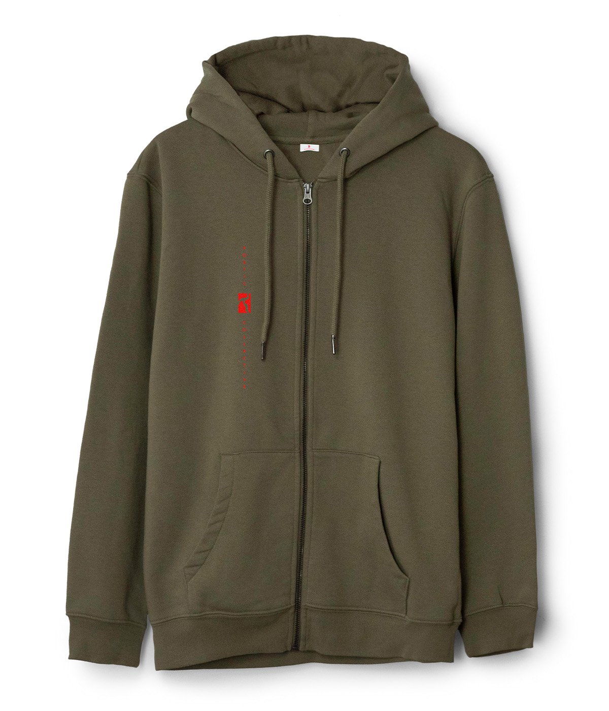 Poetic Collective Zip Hoodie Olive