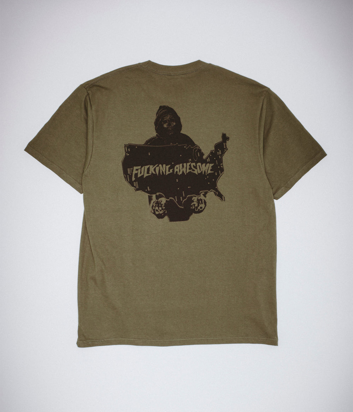 Fucking Awesome T-shirt 14th Century Olive