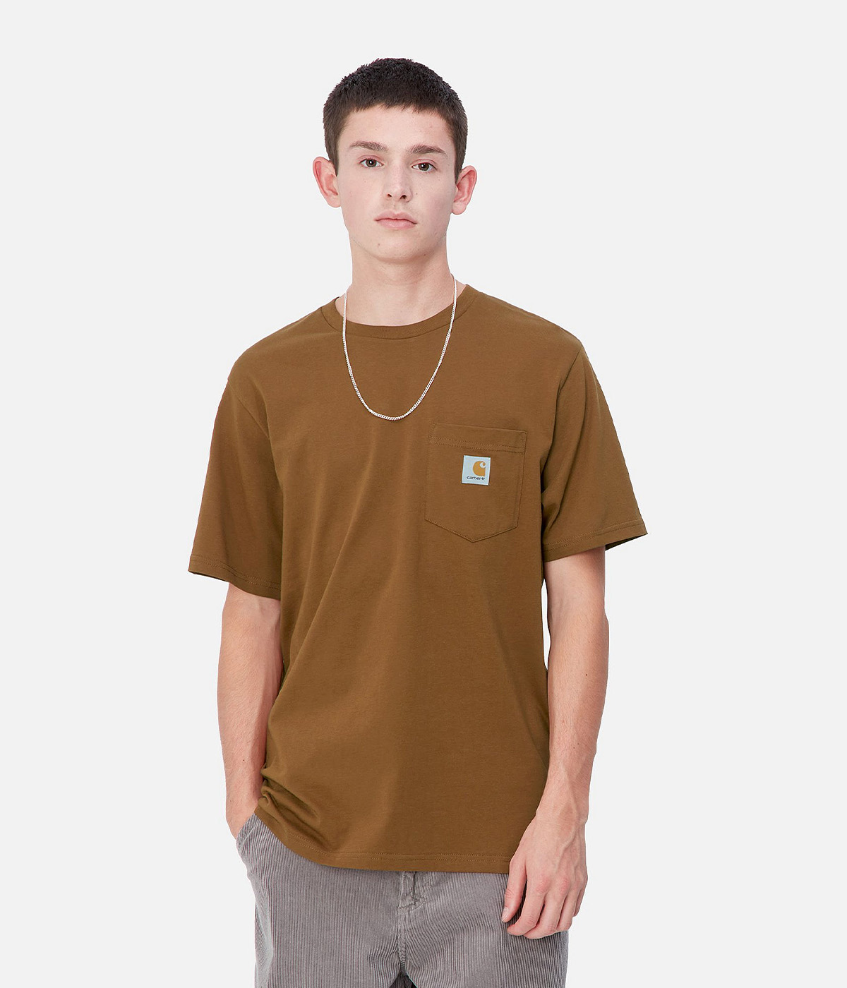 Carhartt - T-shirt S/S Pocket - Deep H Brown - M