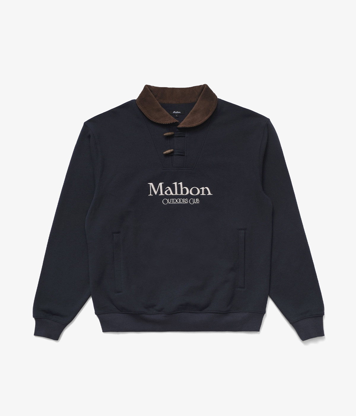 【きれいめファッション51選】上品さと清潔感をキープし Malbon Golf Sweater Flint Shawl Crewneck Navy メンズウェア