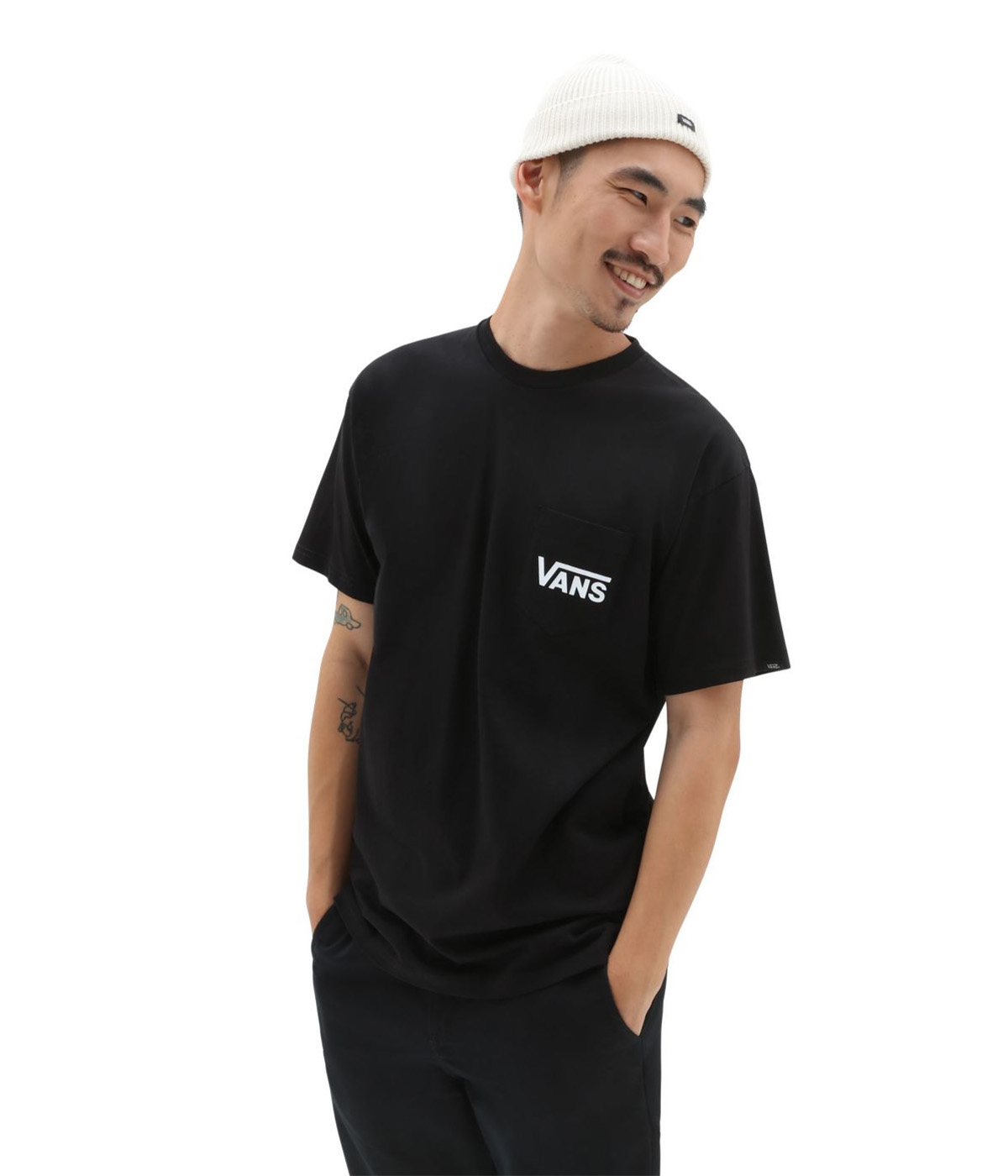 Vans - T-shirt Style 76 Back - Black/White - S