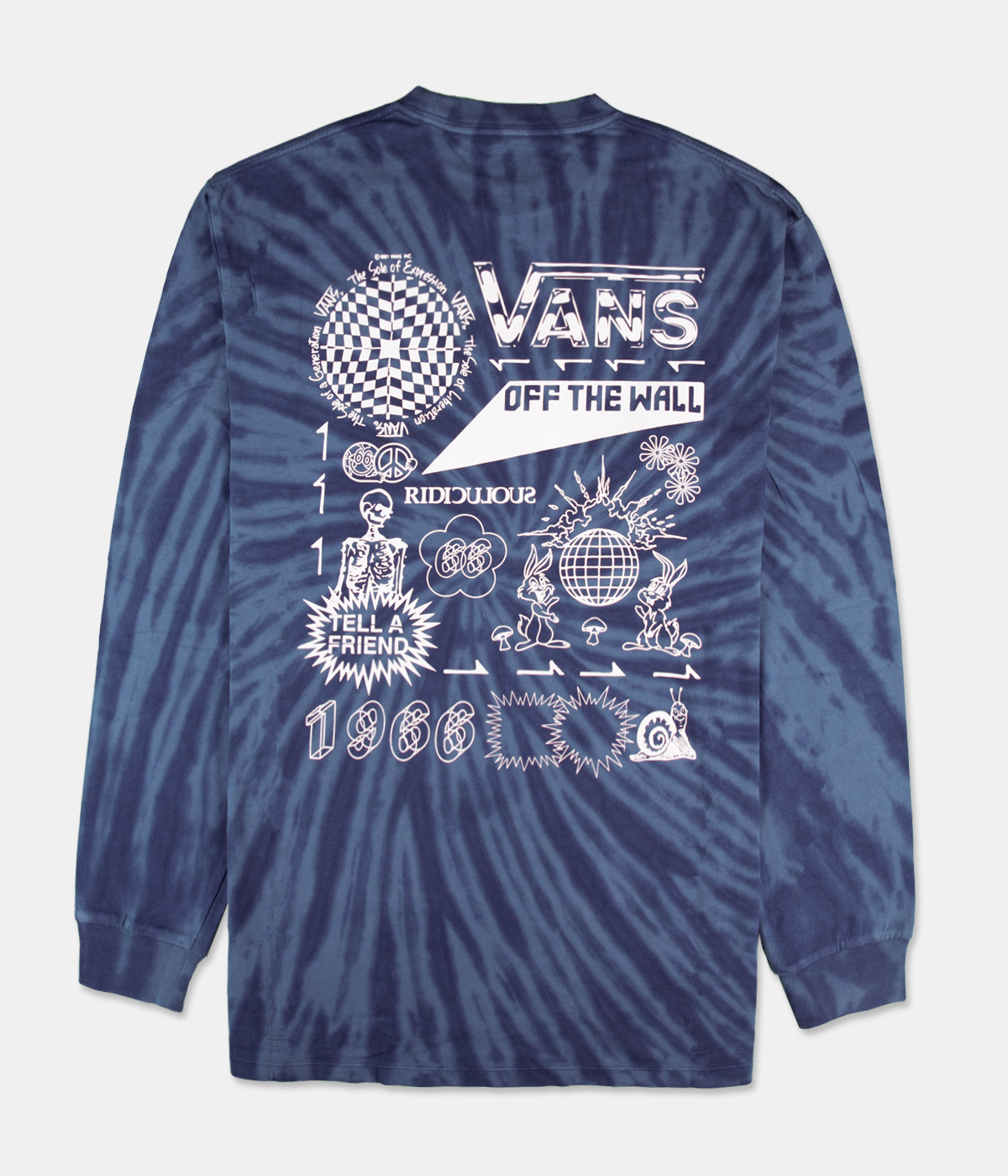 vans off the wall tie dye shirt