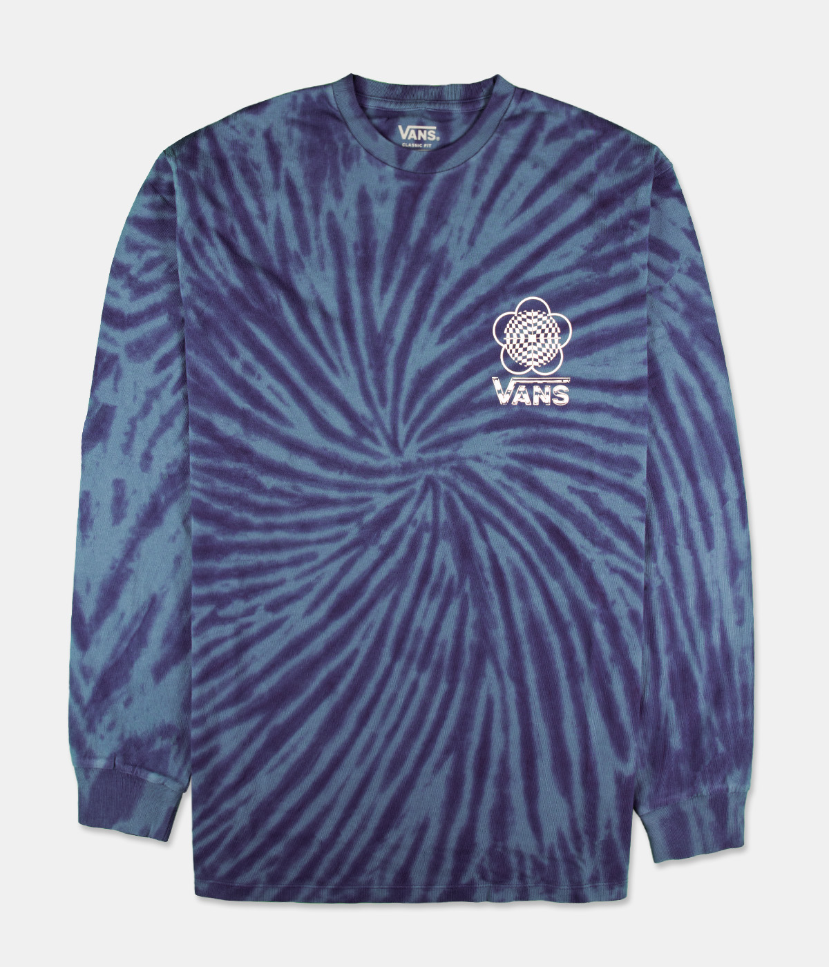 Vans - Scattered Tie Dye LS T-shirt - Dress Blues - XS