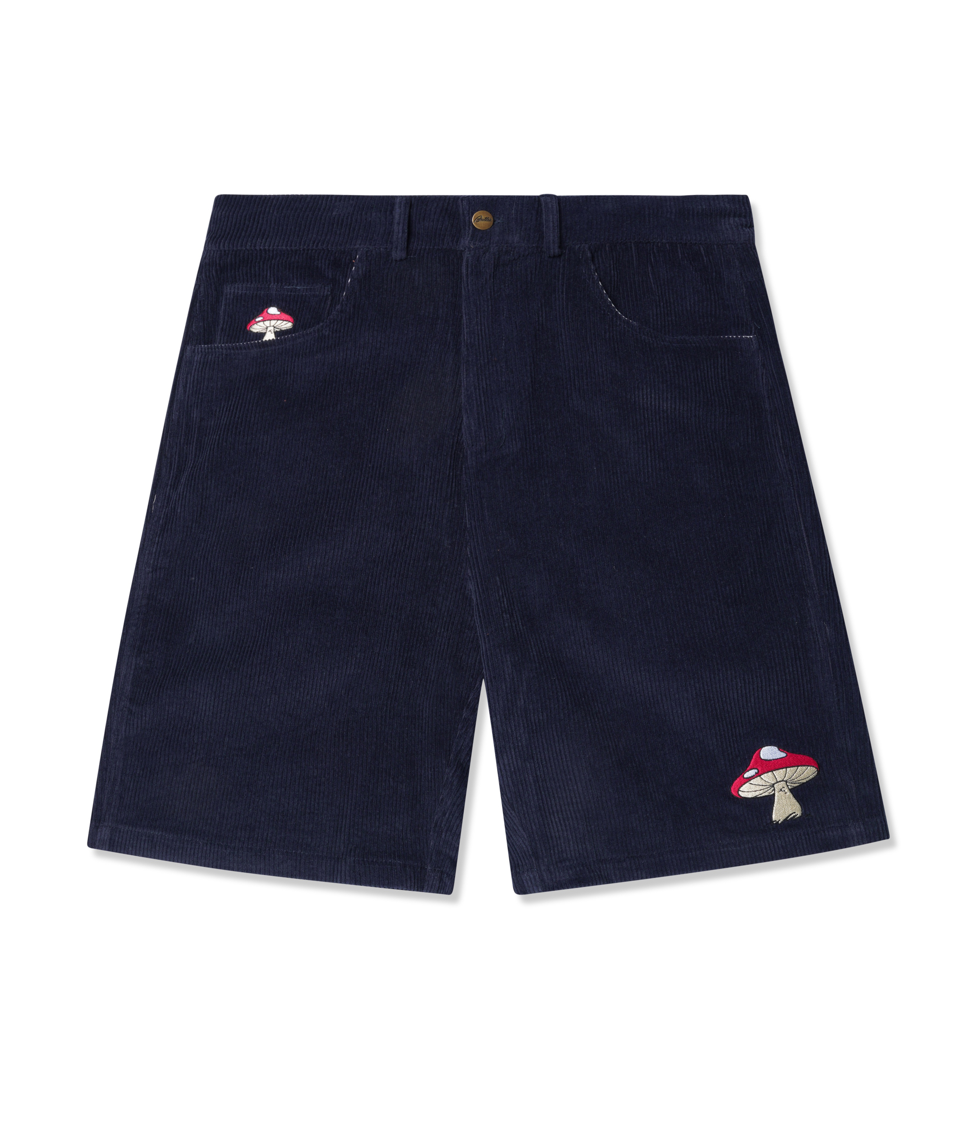 Butter Goods - Mushroom Corduroy Shorts - Indigo - 34