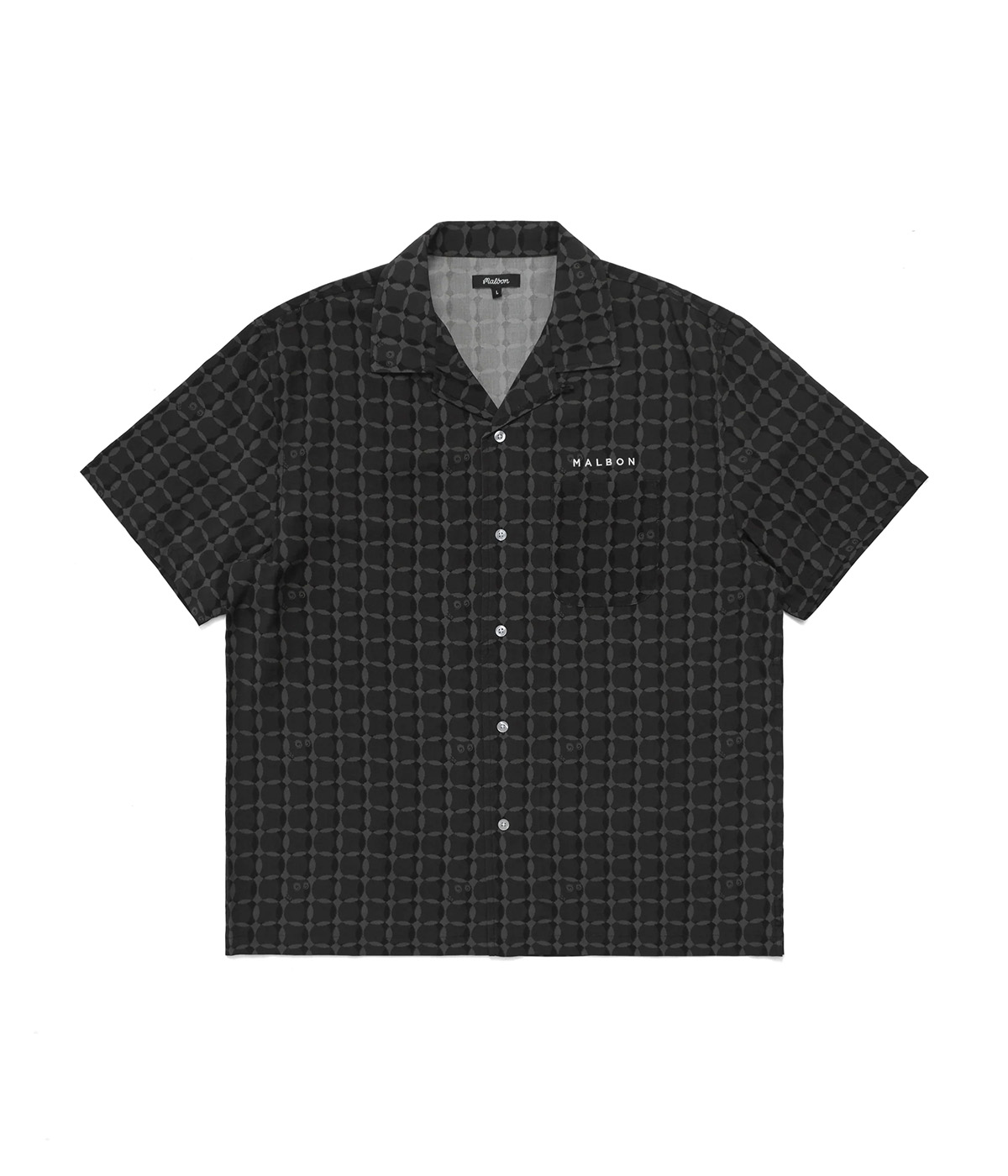 Malbon Golf - Shirt Rattan Rayon - Onyx - XL