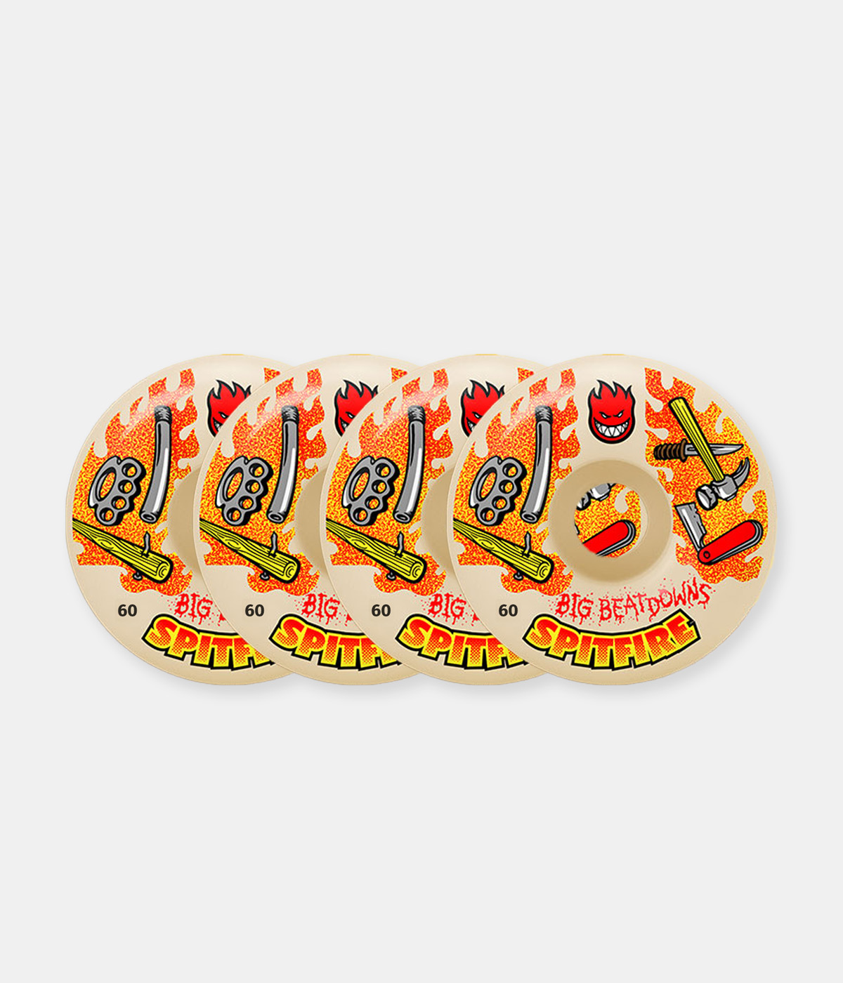 Spitfire Wheels Wheels F4 99 Big Beatdowns Classics 60 Natural