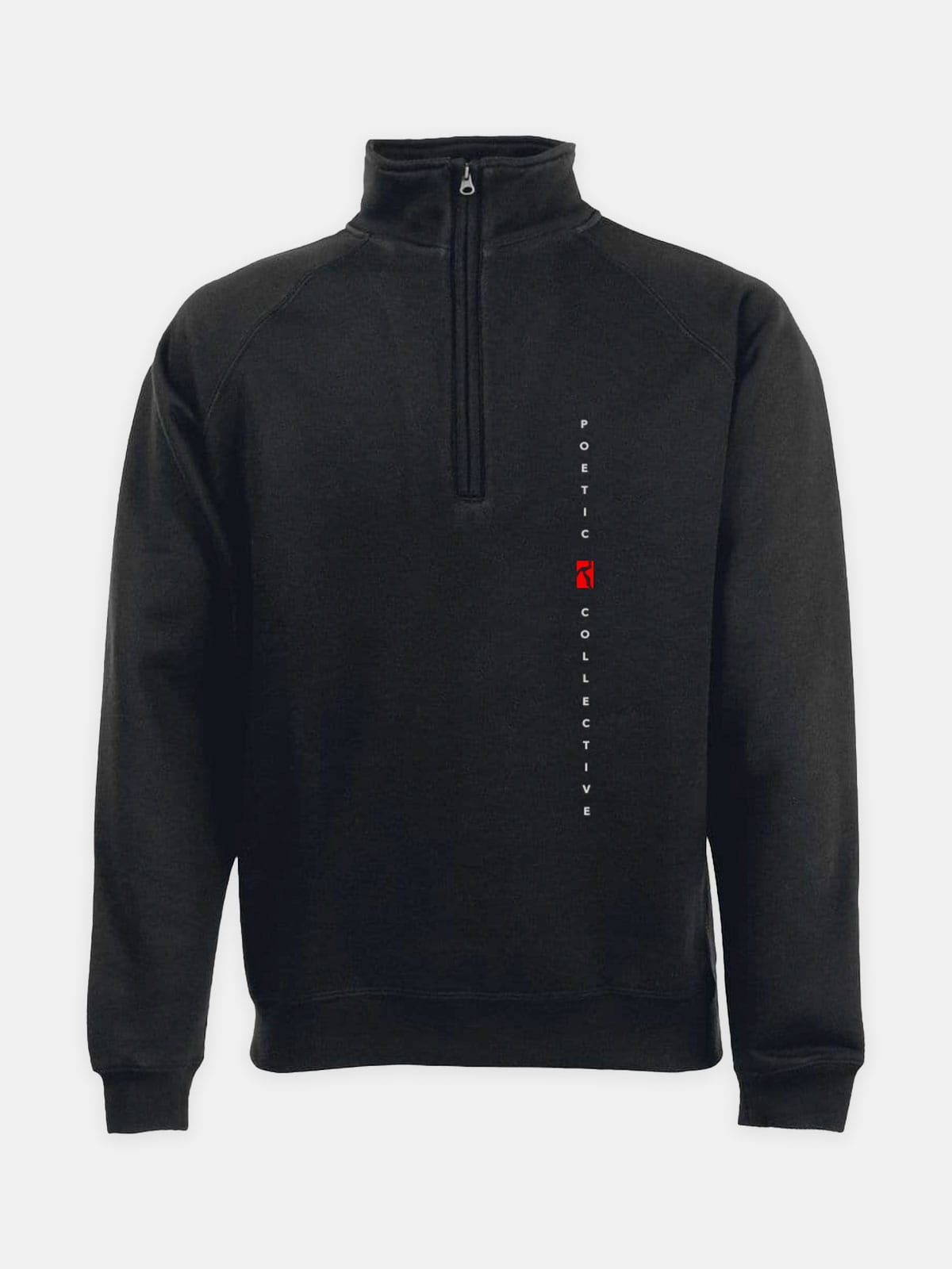 Poetic Collective - Genser Vertical Zip-neck - Black - S