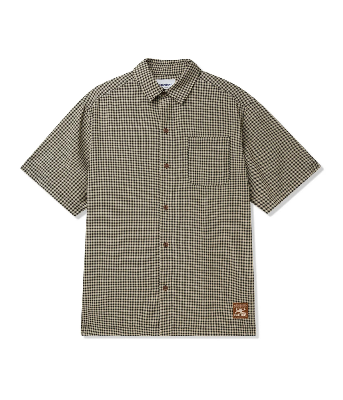 Butter Goods - Shirt Gingham S/S - Natural/Black - S