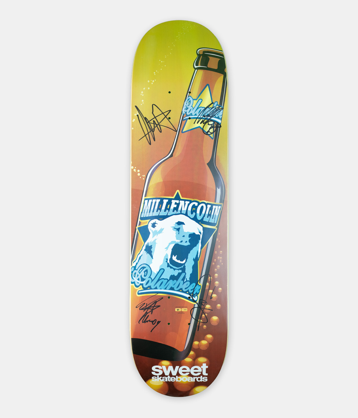 Vintage - "Skateboard 8"" Millencolin Polarbeer" - Multi - 8"
