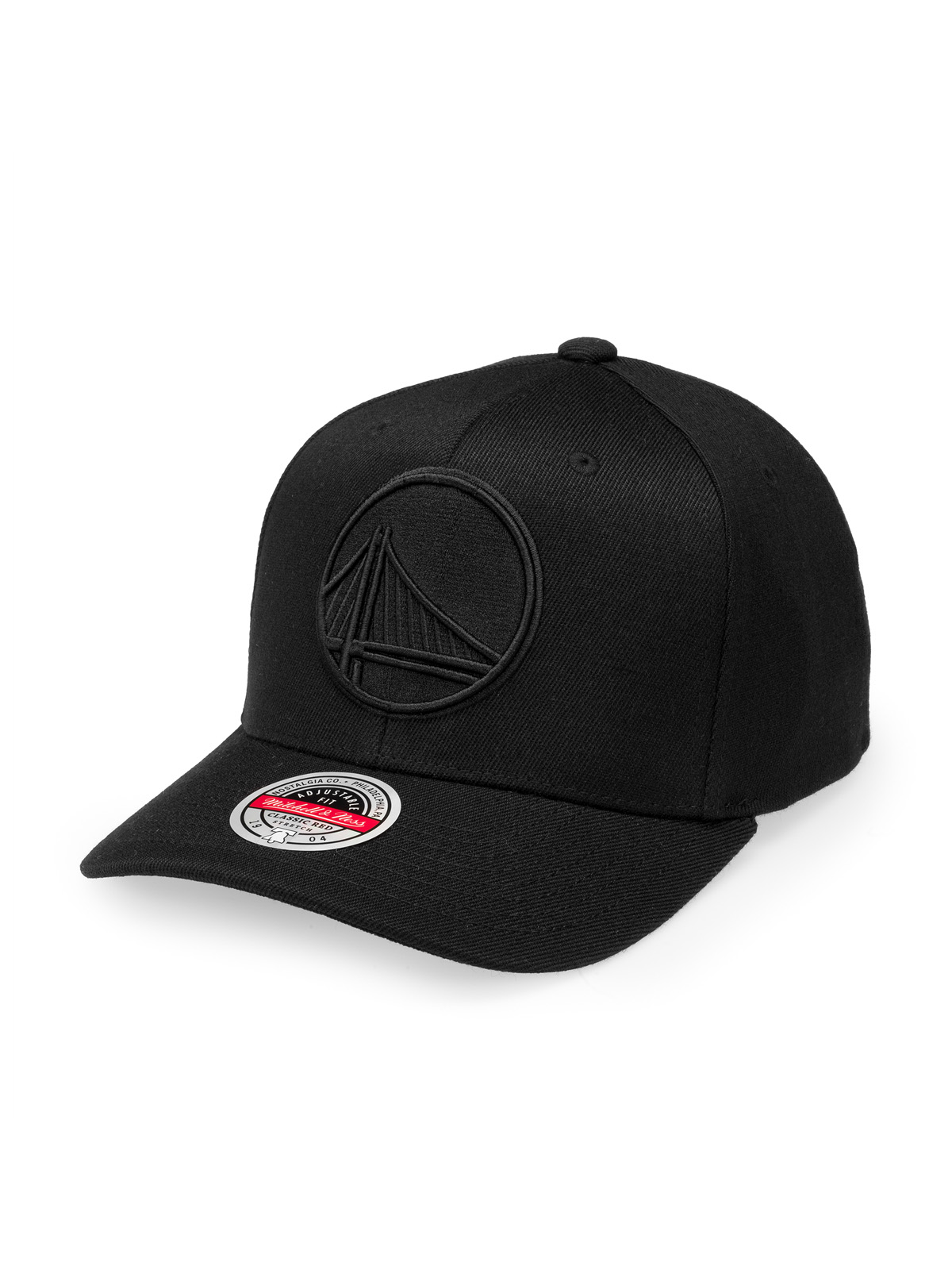 Mitchell & Ness - Blacklight - Golden State Warriors Cap - Black/Black - One Size
