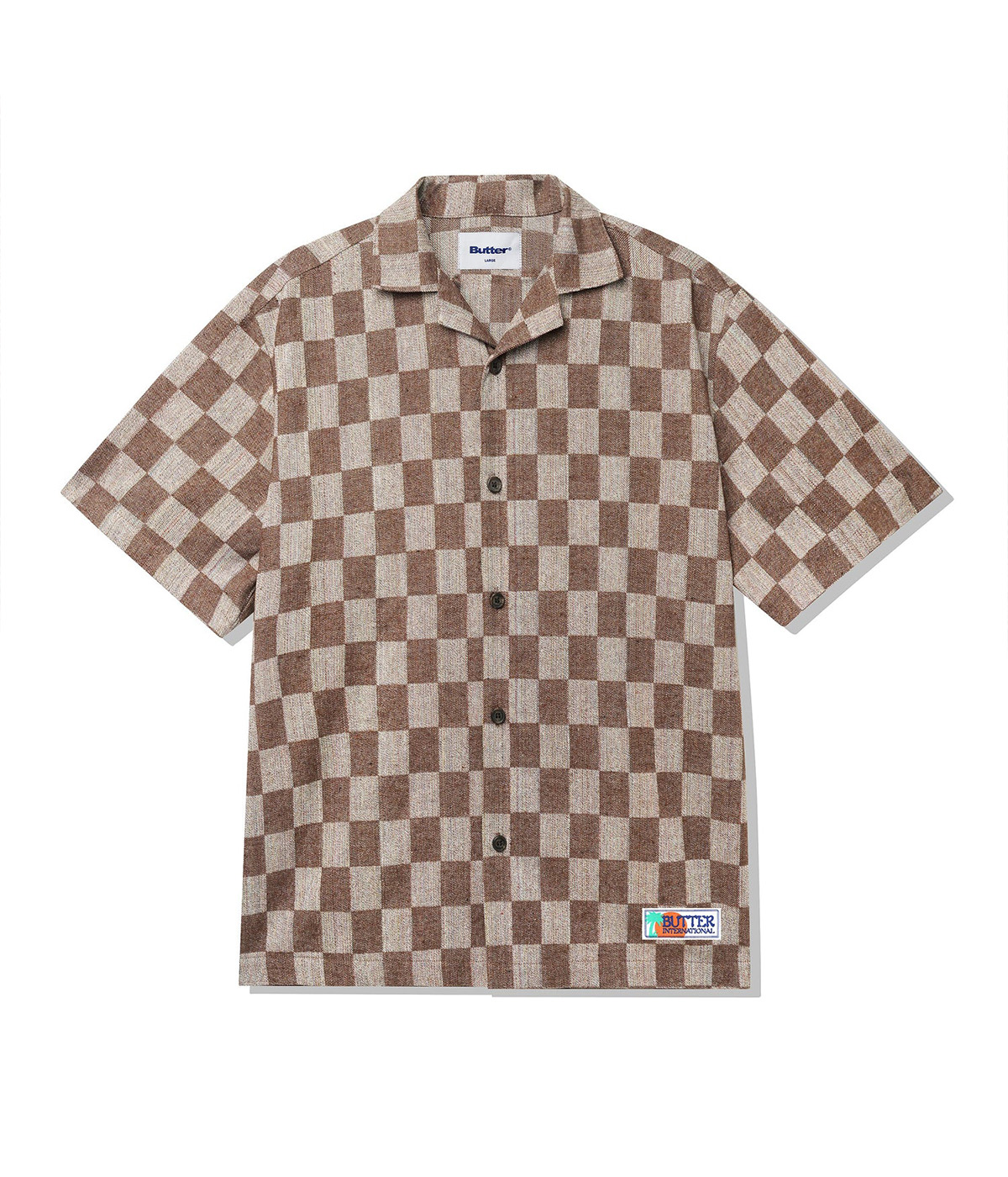 Butter Goods - Shirt Checker Vacation S/S - Chocolate - M