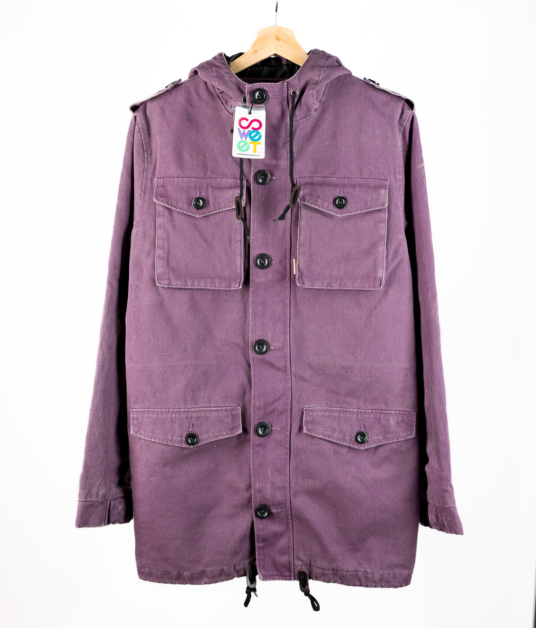 Vintage - Jakke Tactile - Purple - M