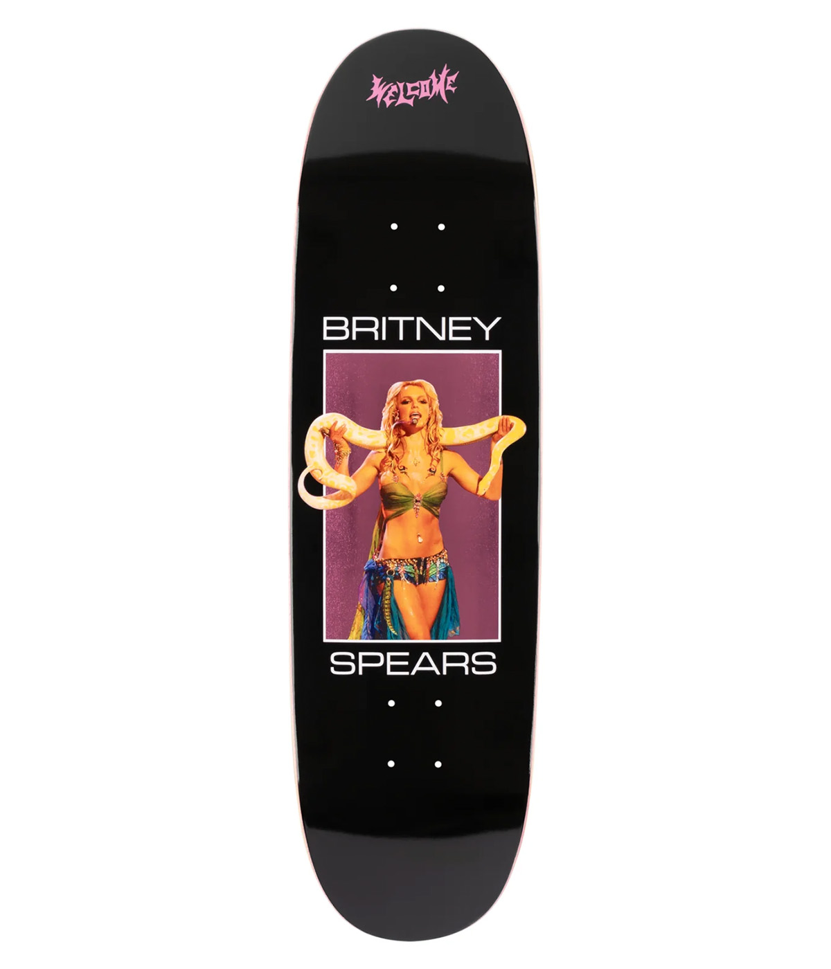 Welcome - Skateboard Britney Spears X Welcome - Snake 8.8" - Black - 8.8"